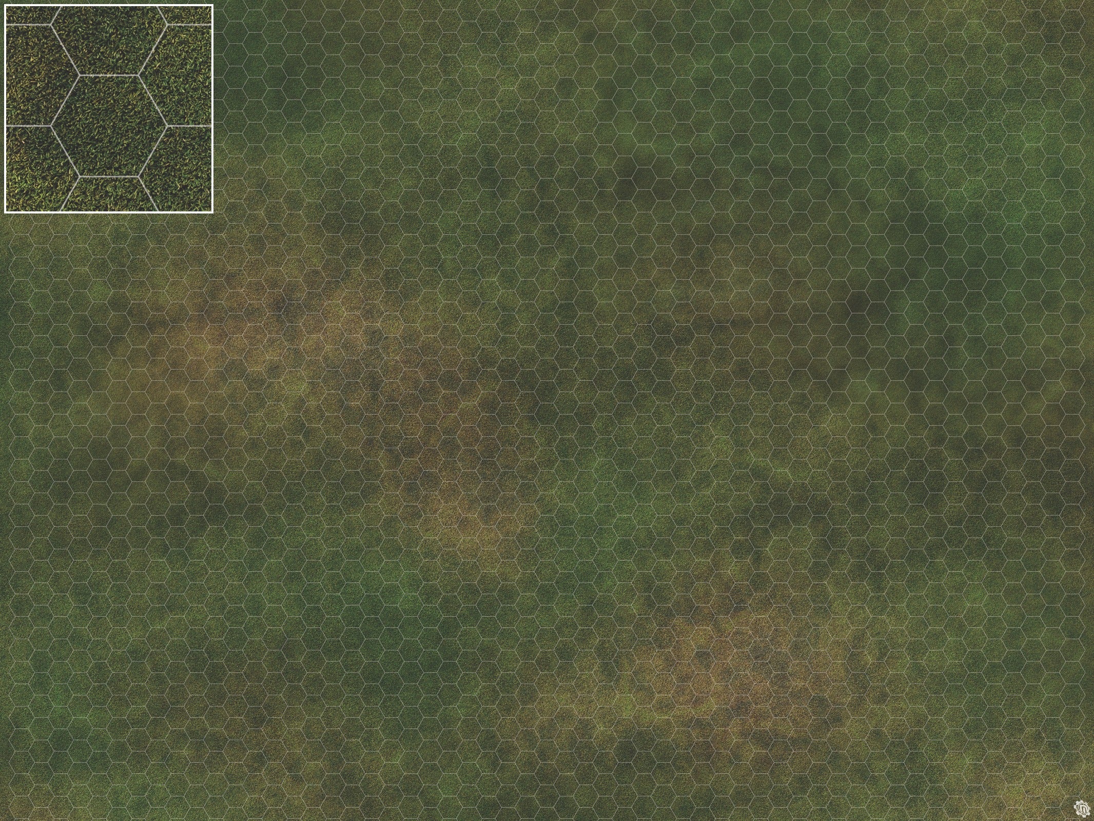 Mats by Mars: Green Meadow Tabletop Wargaming Play Mat
