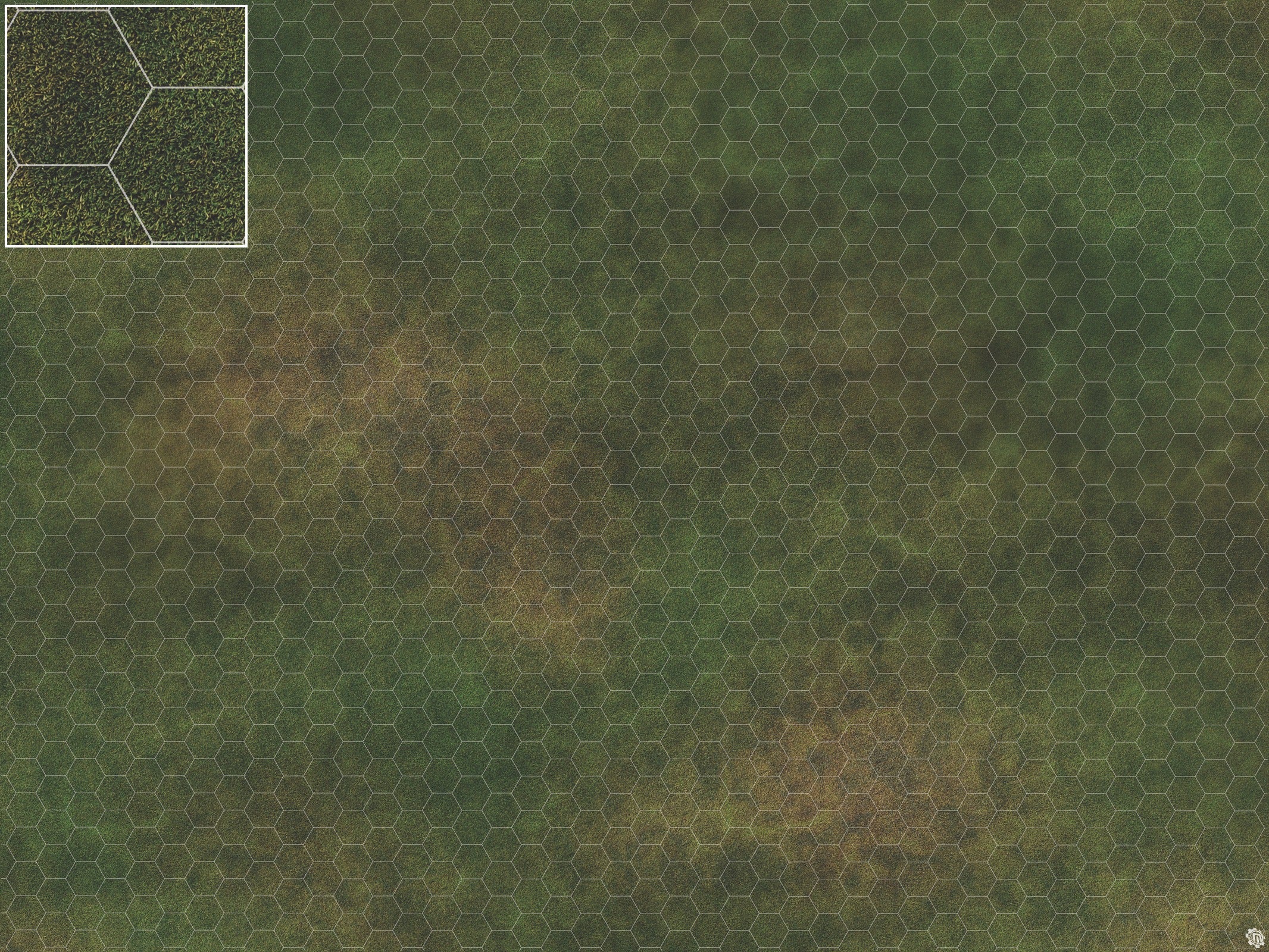 Mats by Mars: Green Meadow Tabletop Wargaming Play Mat
