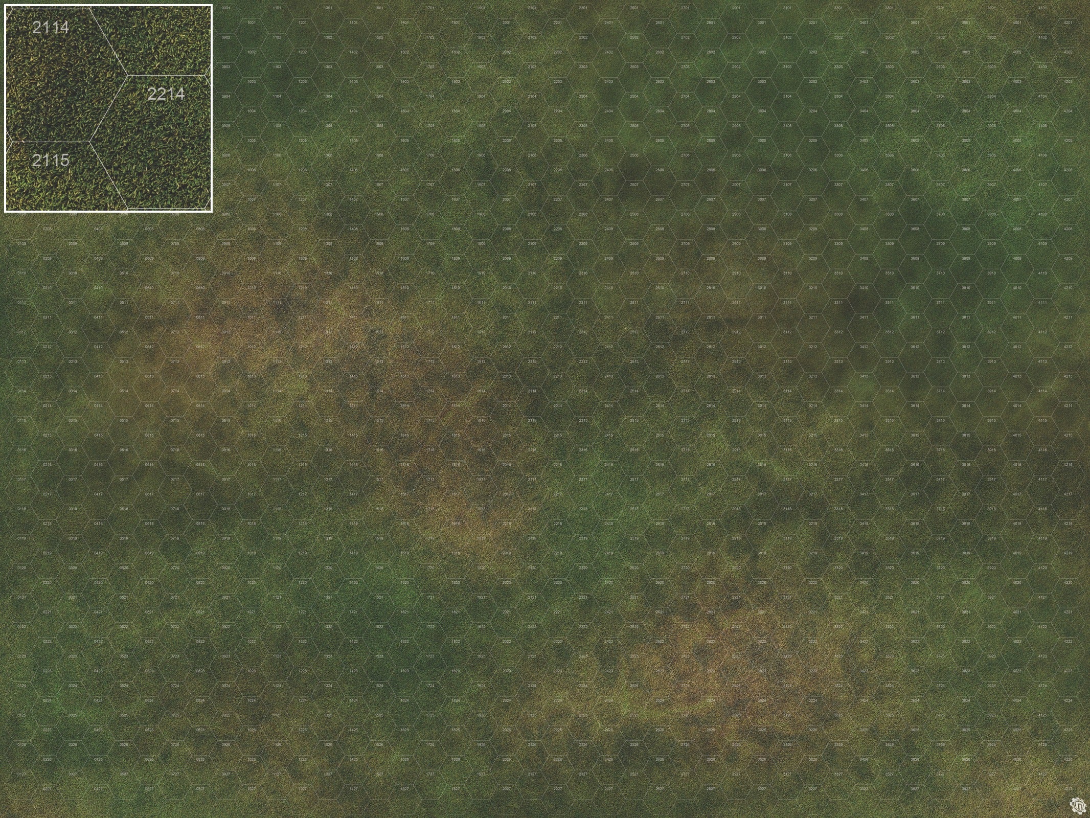 Mats by Mars: Green Meadow Tabletop Wargaming Play Mat