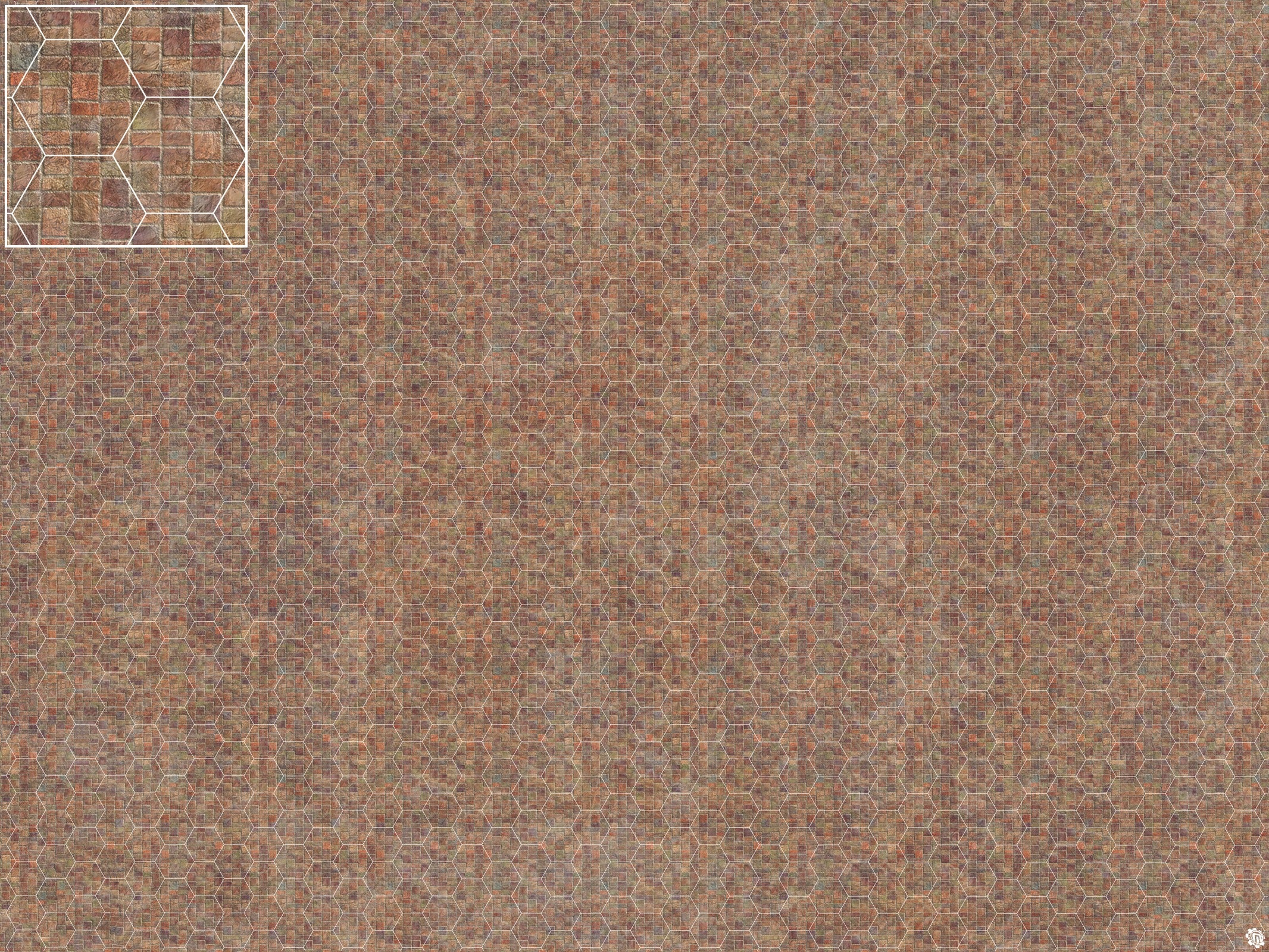 Mats by Mars: Sett in Stone (Red) Tabletop Wargaming Play Mat