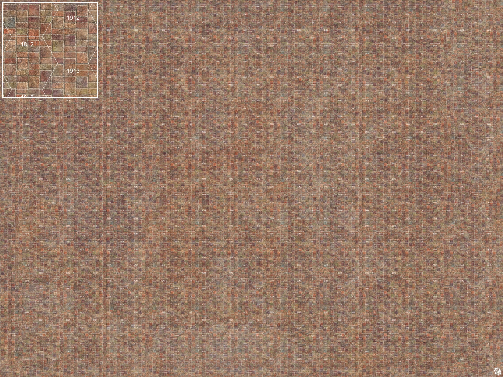Mats by Mars: Sett in Stone (Red) Tabletop Wargaming Play Mat