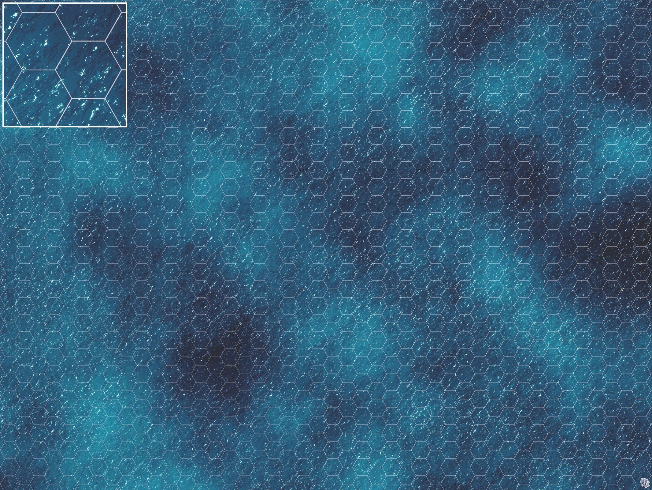 Mats by Mars: Dark Caribbean Tabletop Wargaming Play Mat
