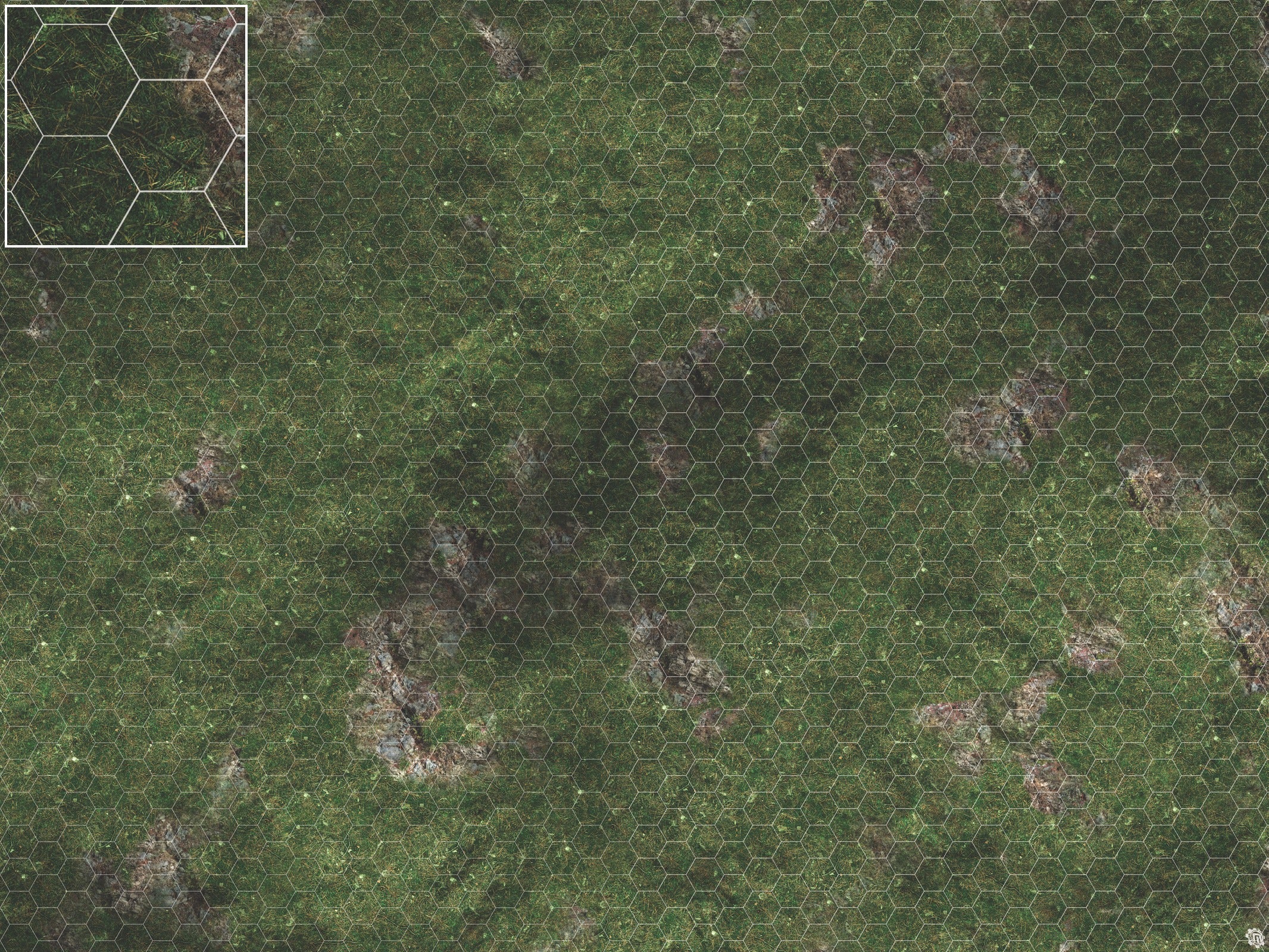 Mats by Mars: Green Hills Tabletop Wargaming Play Mat