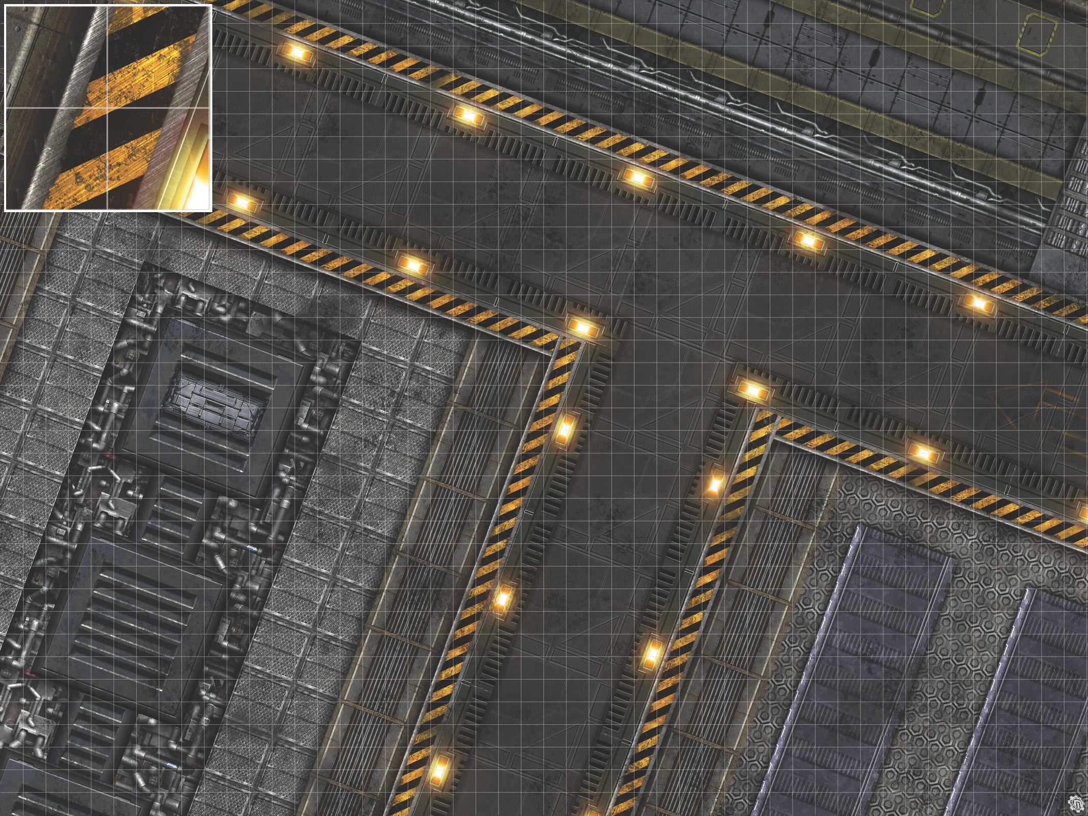Mats by Mars: Factory Floor Tabletop Wargaming Play Mat