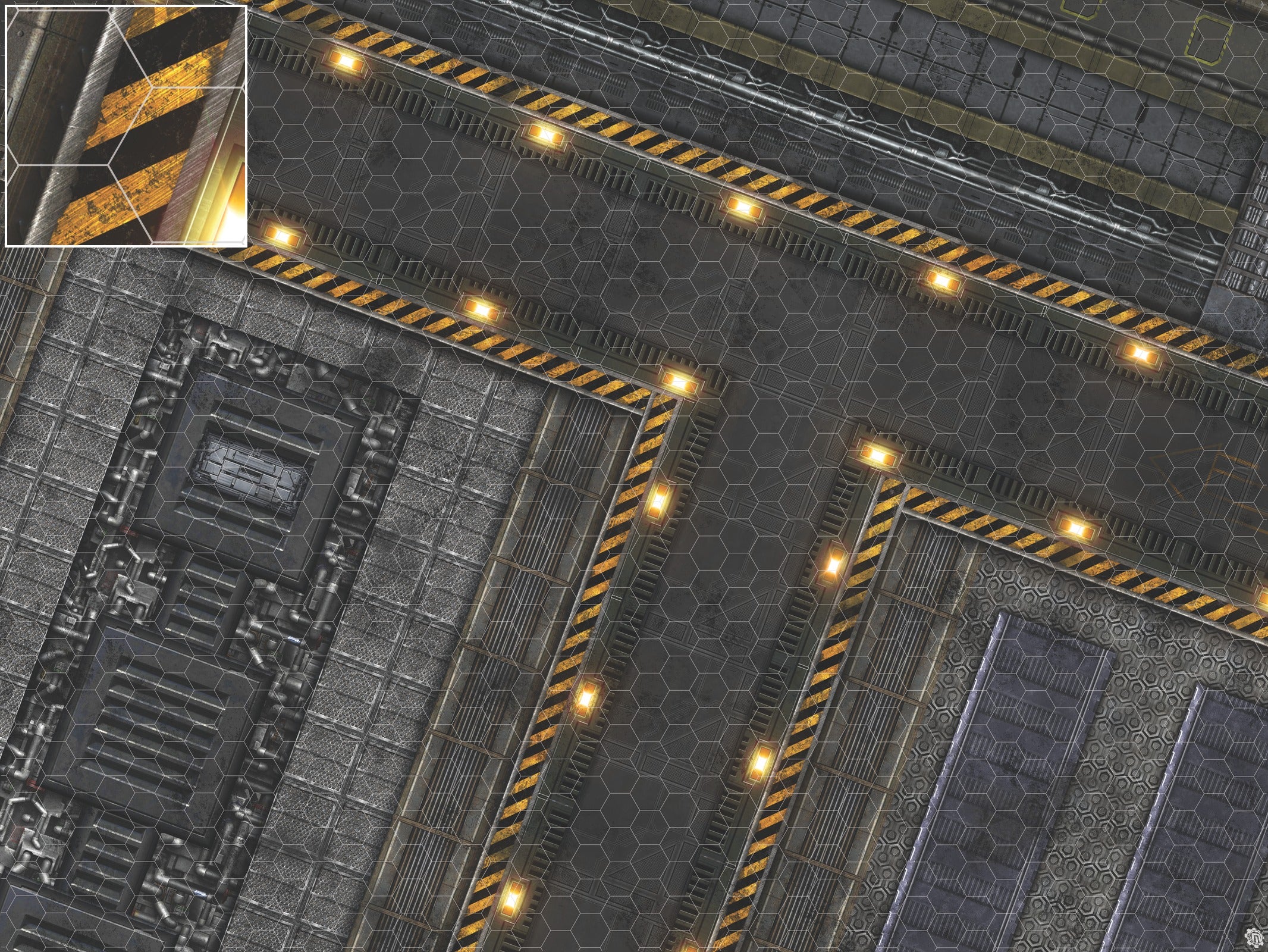 Mats by Mars: Factory Floor Tabletop Wargaming Play Mat