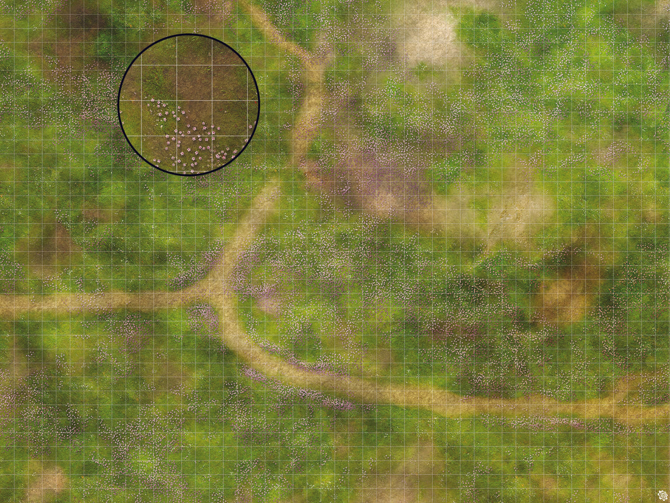 Mats by Mars: Cherry Blossom Crossroads Tabletop Wargaming Play Mat