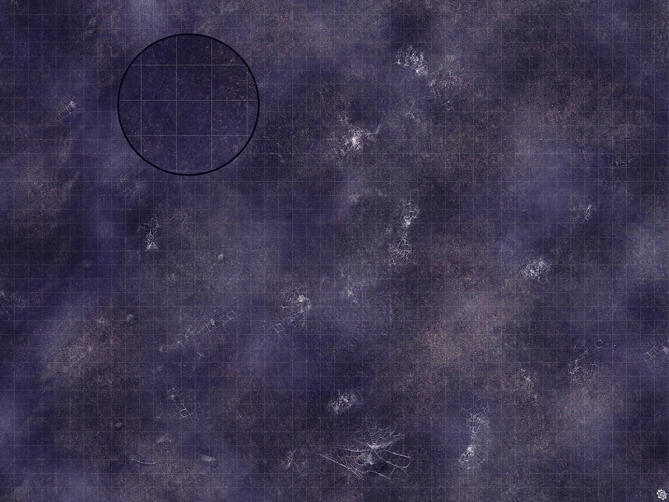 Mats by Mars: Moonlight Cobwebs Tabletop Wargaming Play Mat