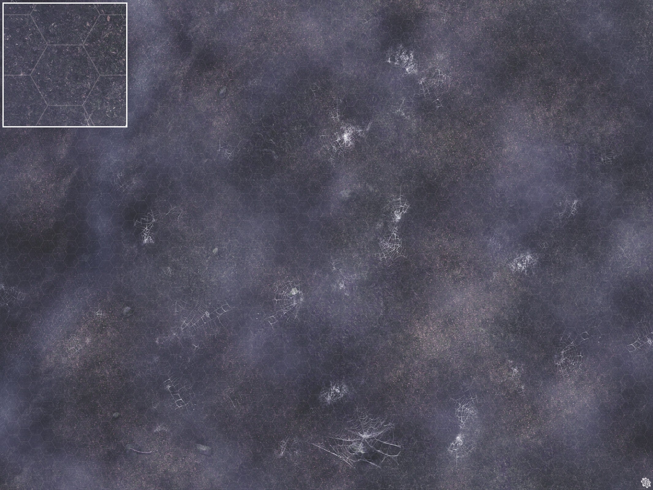 Mats by Mars: Moonlight Cobwebs Tabletop Wargaming Play Mat