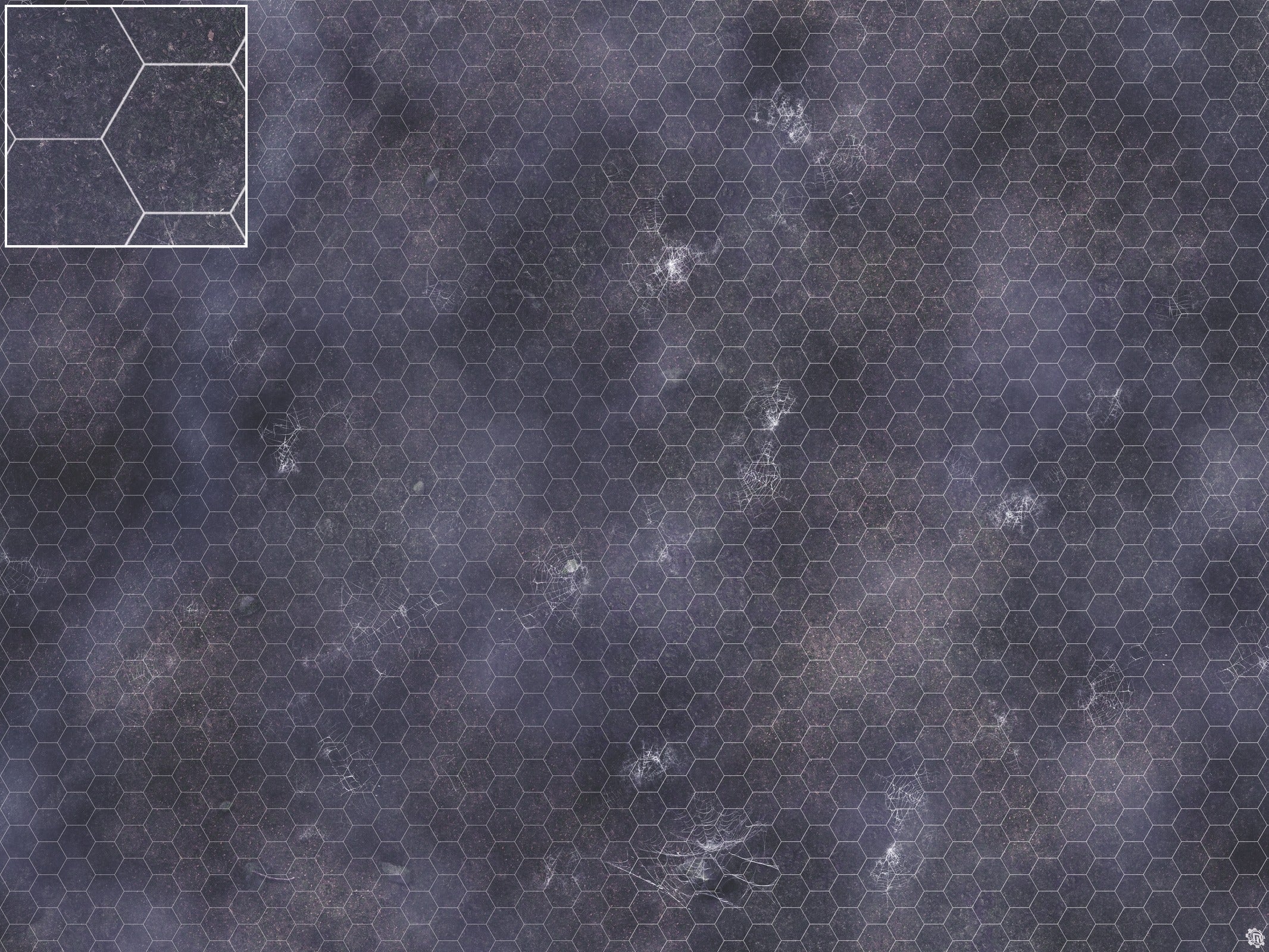 Mats by Mars: Moonlight Cobwebs Tabletop Wargaming Play Mat