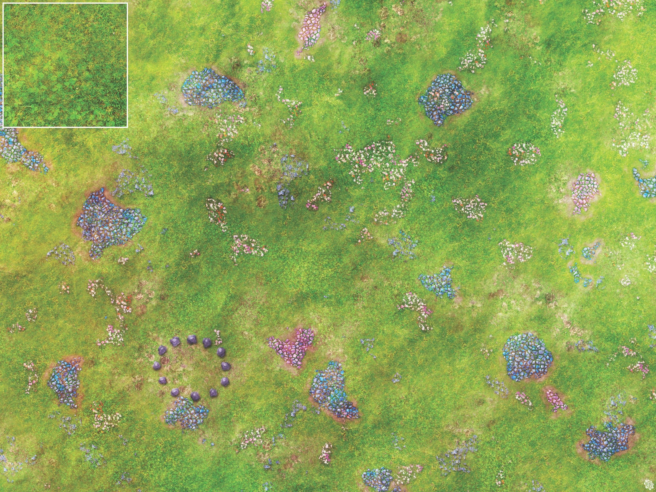 Mats by Mars: Faewild Fields Tabletop Wargaming Play Mat