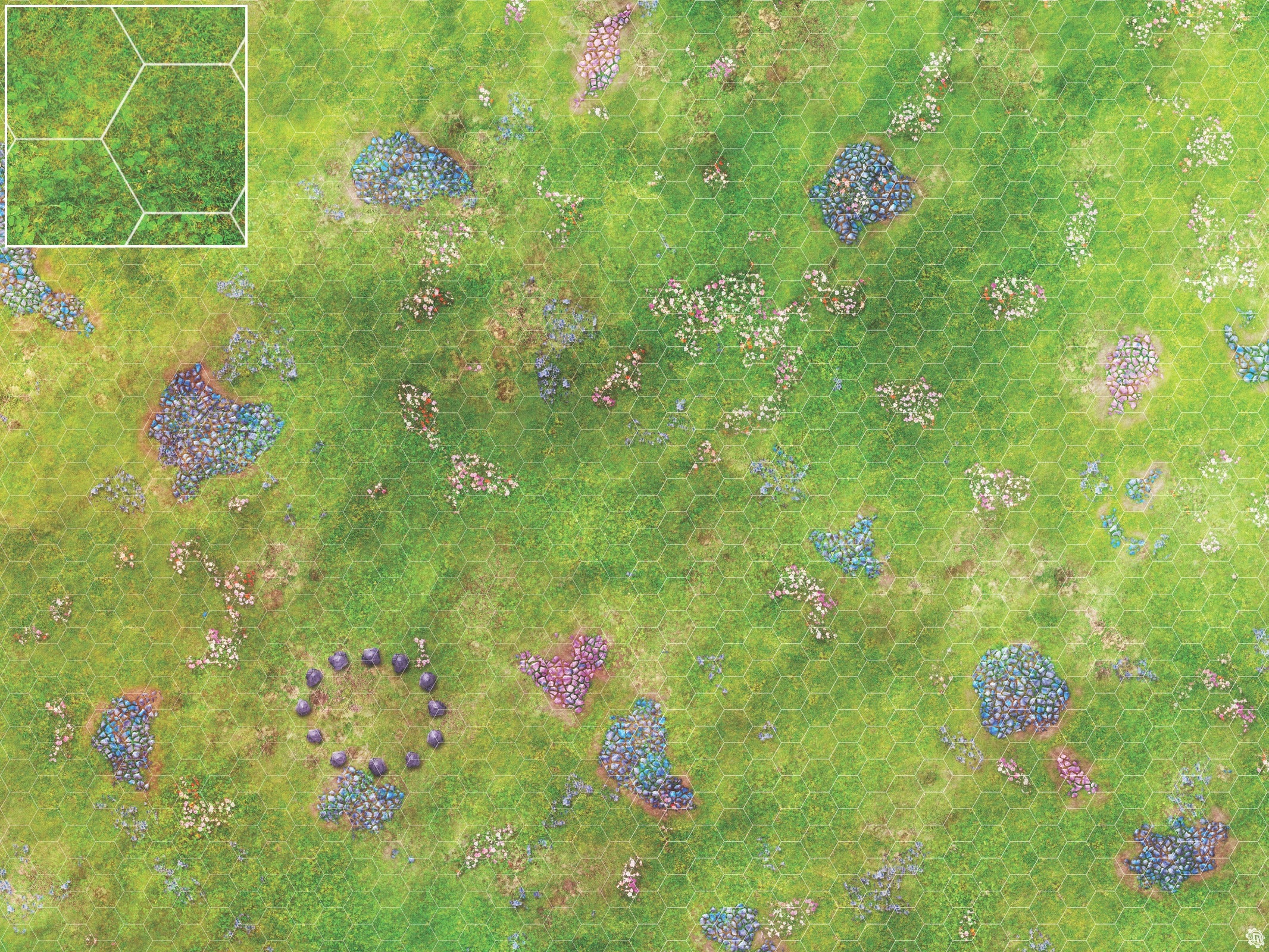 Mats by Mars: Faewild Fields Tabletop Wargaming Play Mat