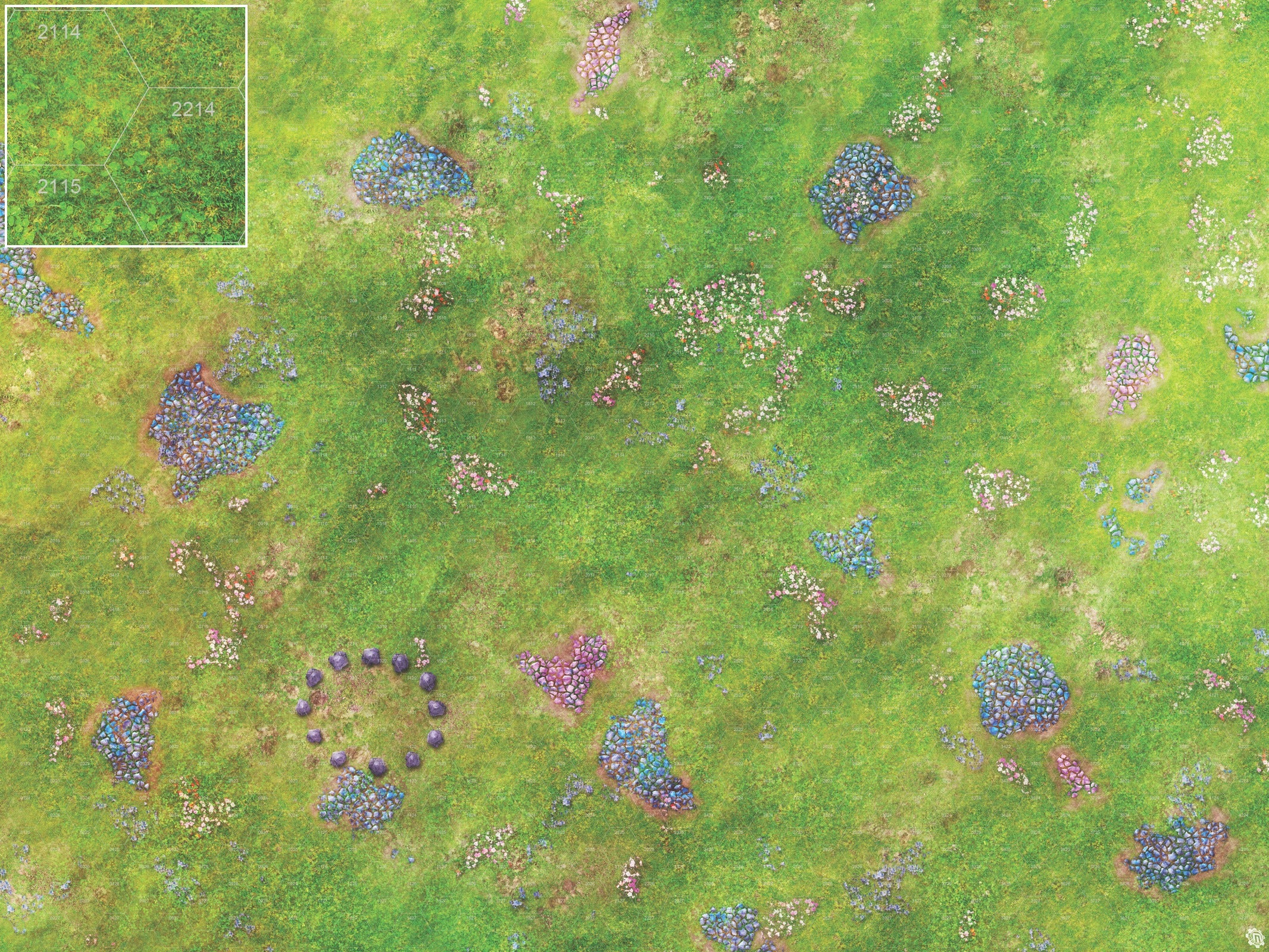 Mats by Mars: Faewild Fields Tabletop Wargaming Play Mat