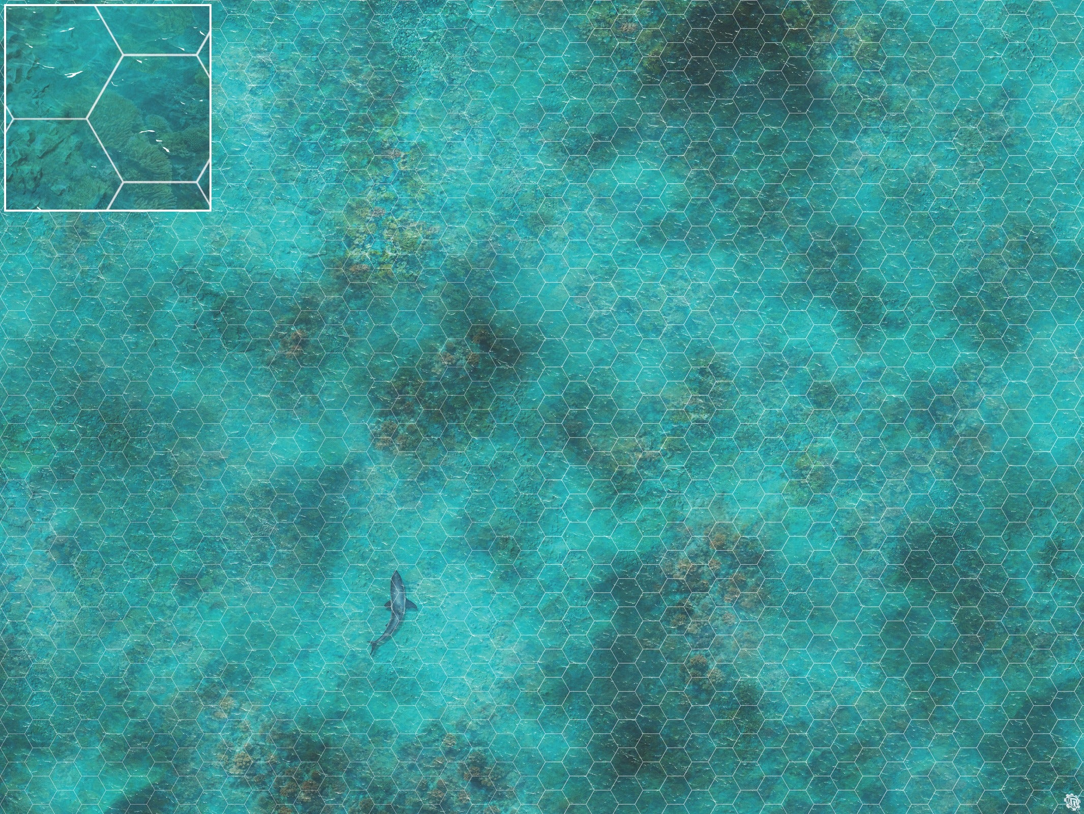 Mats by Mars: Coral Cove Tabletop Wargaming Play Mat