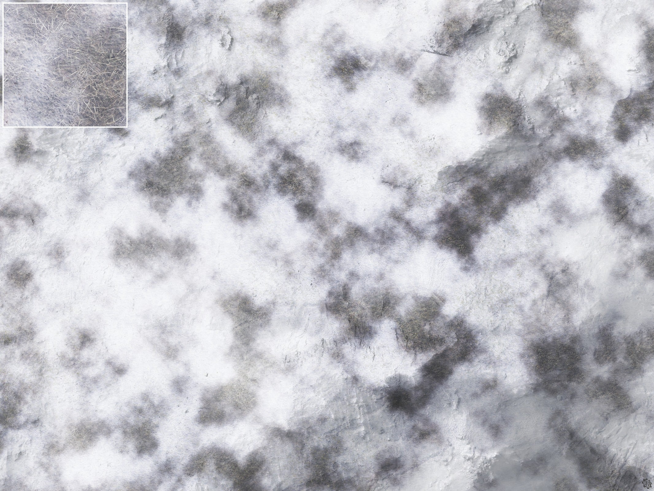 Mats by Mars: Frozen Wasteland Tabletop Wargaming Play Mat