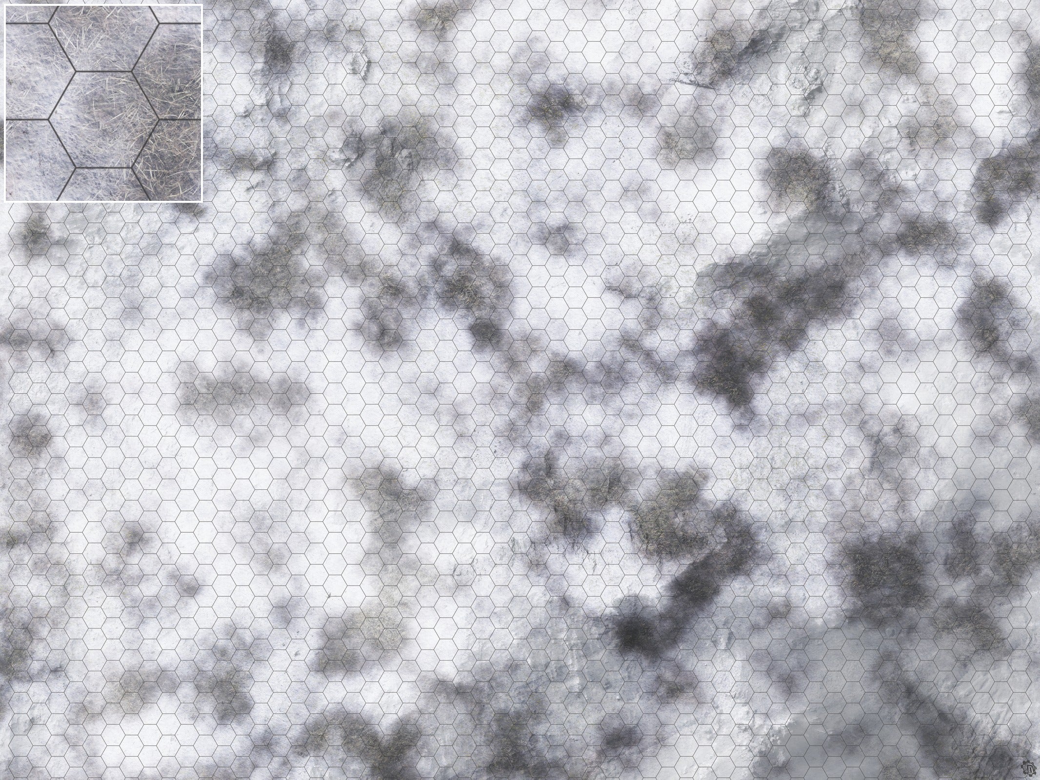 Mats by Mars: Frozen Wasteland Tabletop Wargaming Play Mat