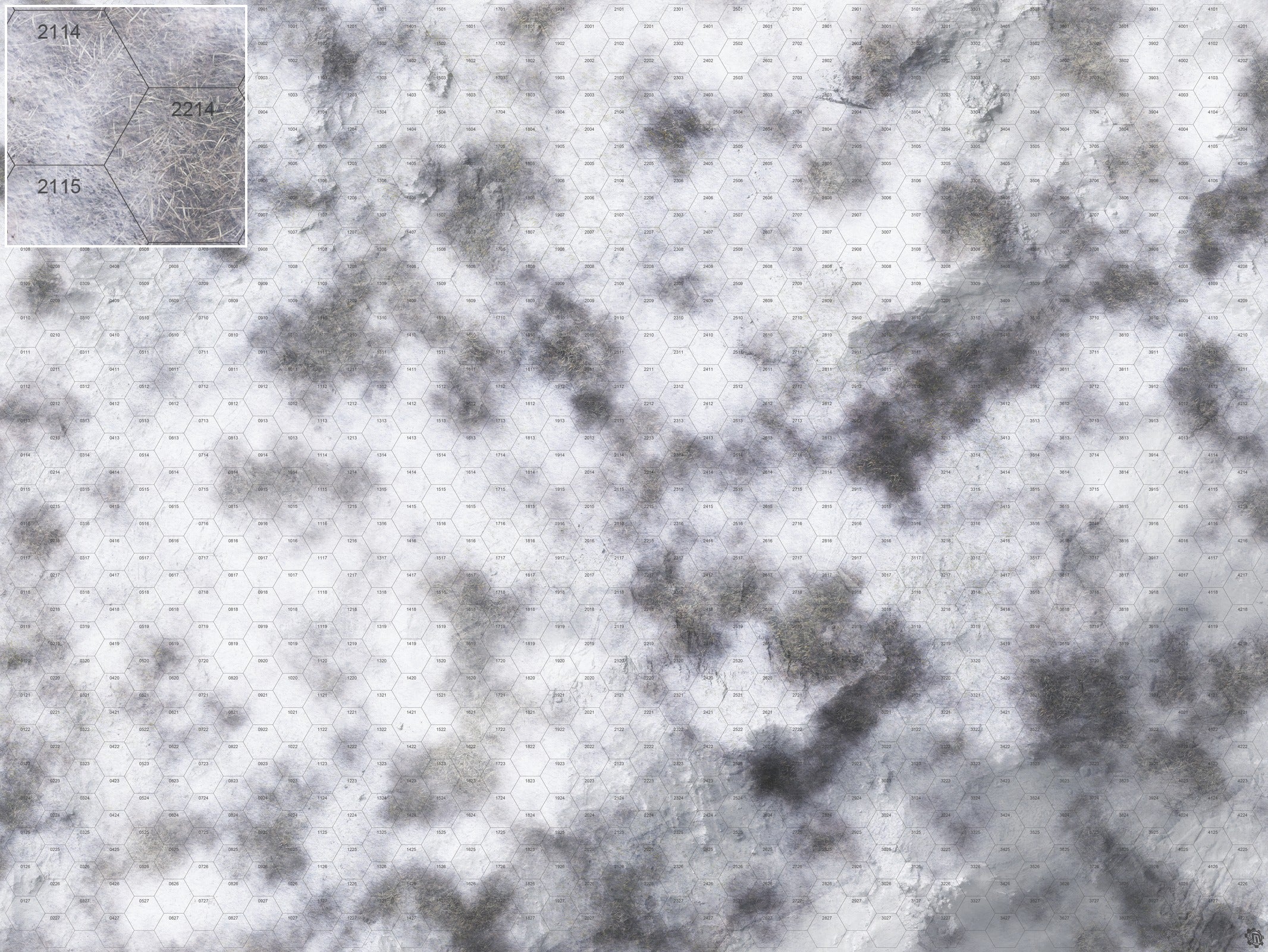 Mats by Mars: Frozen Wasteland Tabletop Wargaming Play Mat