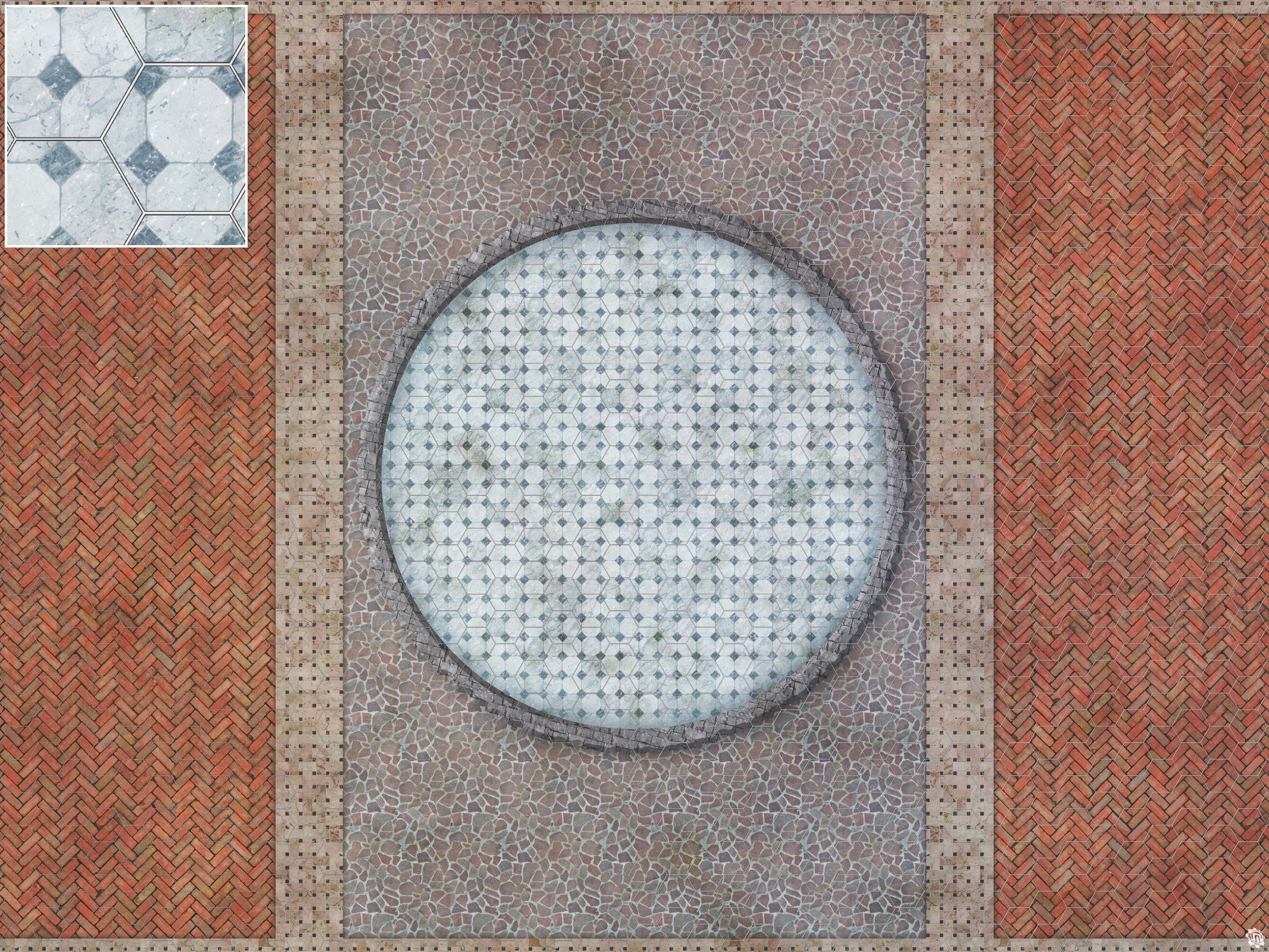 Mats by Mars: Piazza Tabletop Wargaming Play Mat
