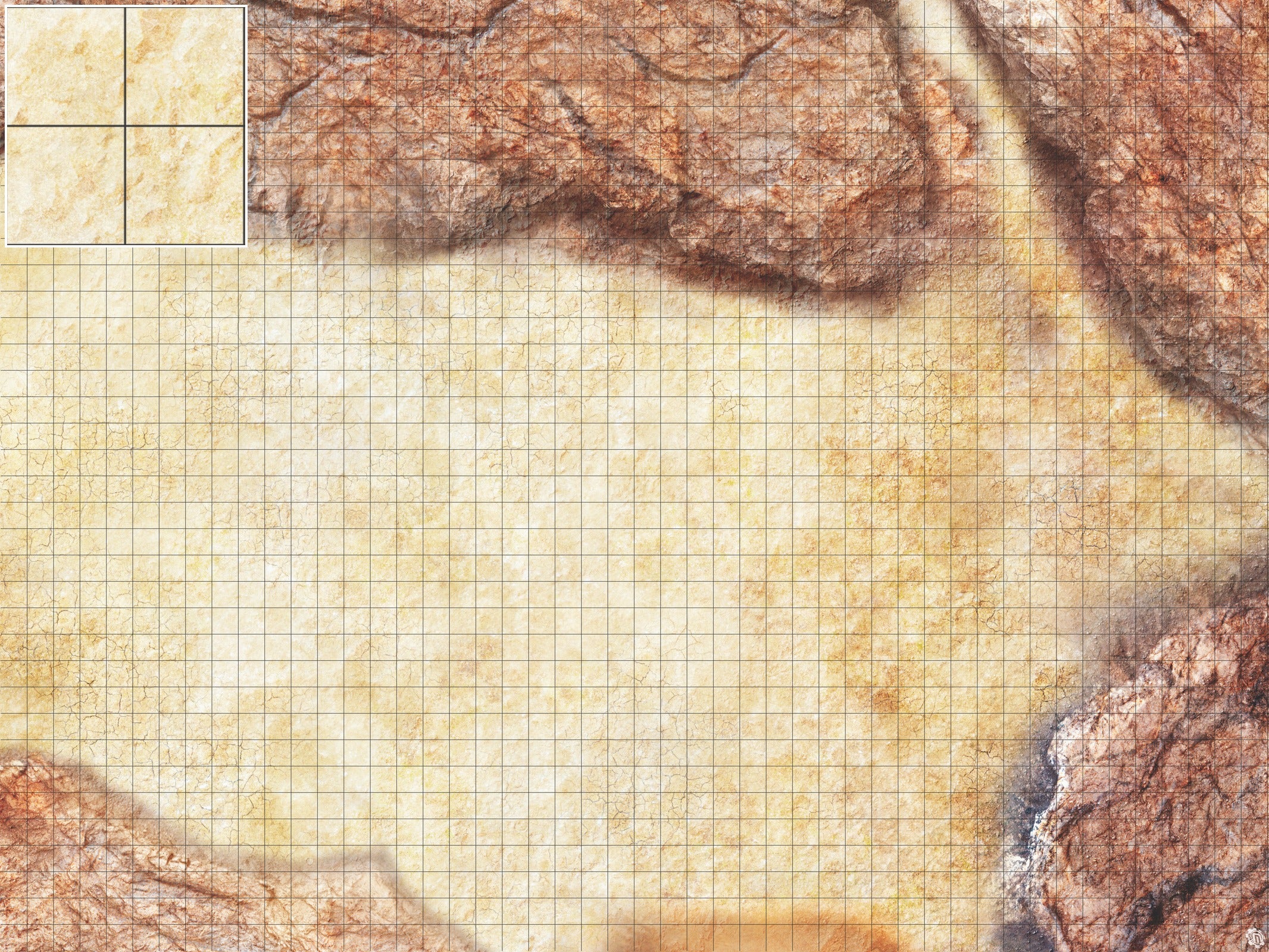 Mats by Mars: Desert Canyon Tabletop Wargaming Play Mat