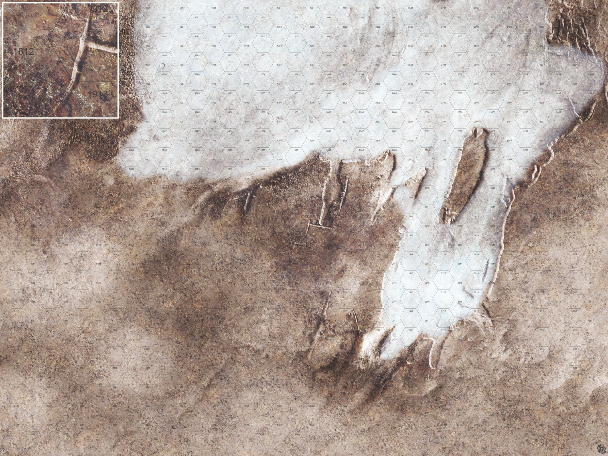 Mats by Mars: Bleached Bone Gulch Tabletop Wargaming Play Mat