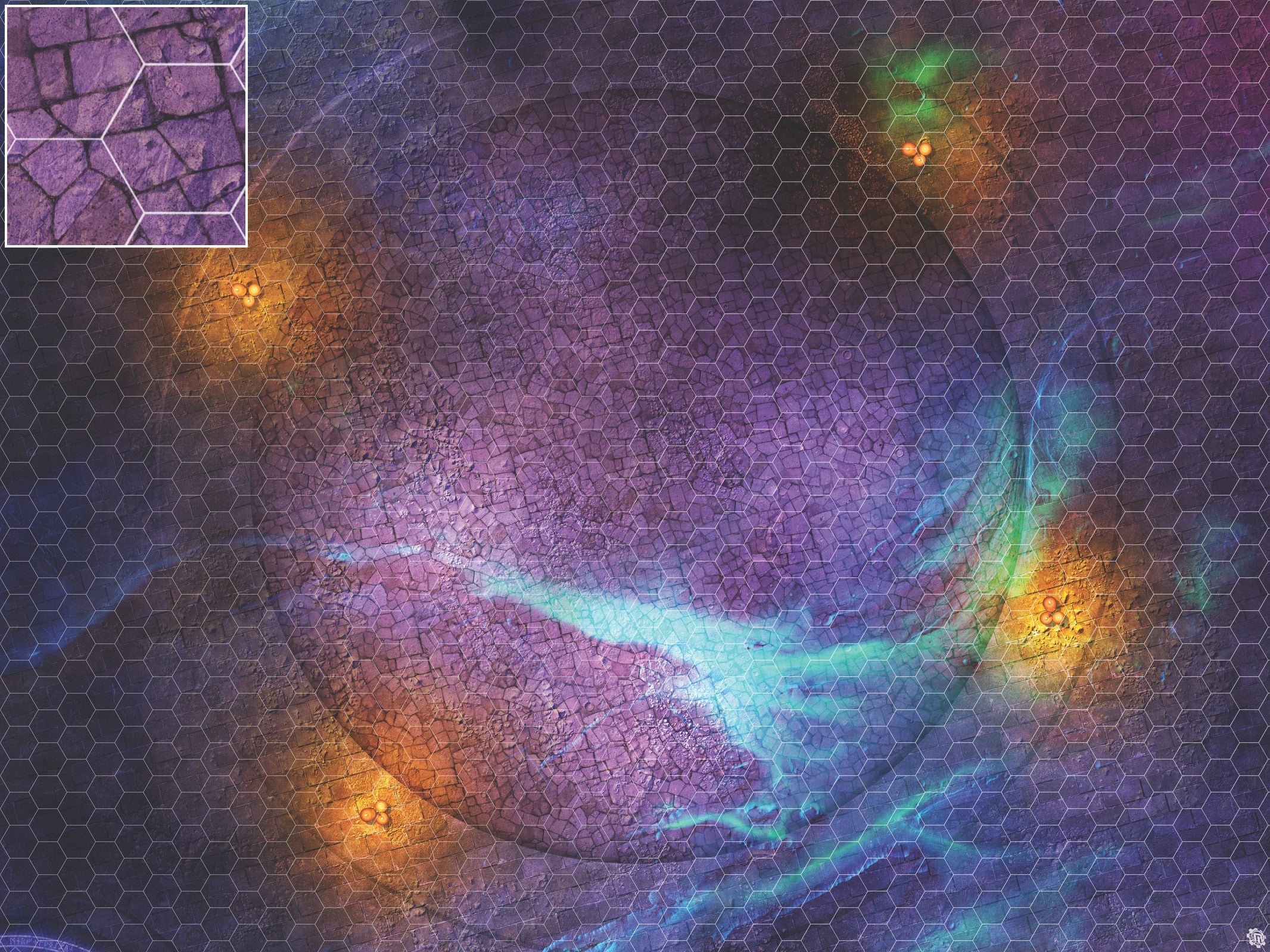 Mats by Mars: Witchlight Warding Wargaming Play Mat