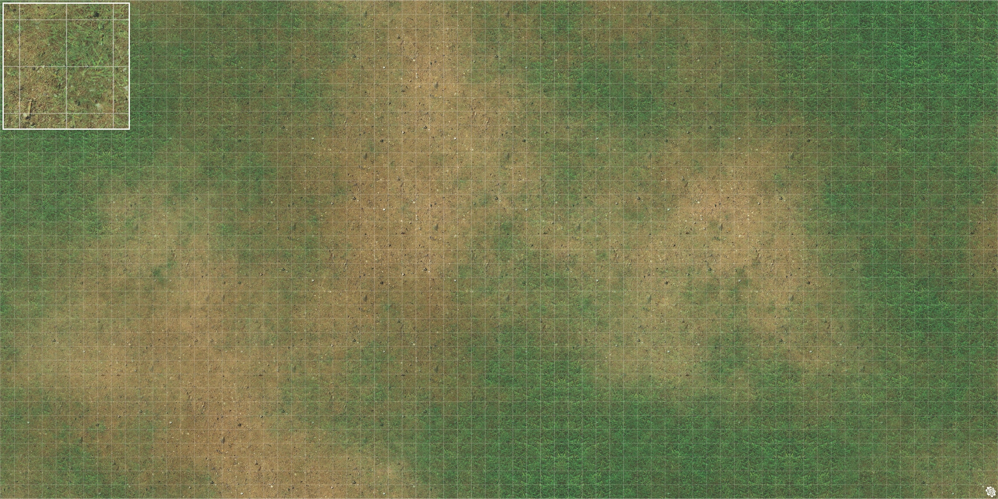 Mats by Mars: Grassy Spring Tabletop Wargaming Play Mat