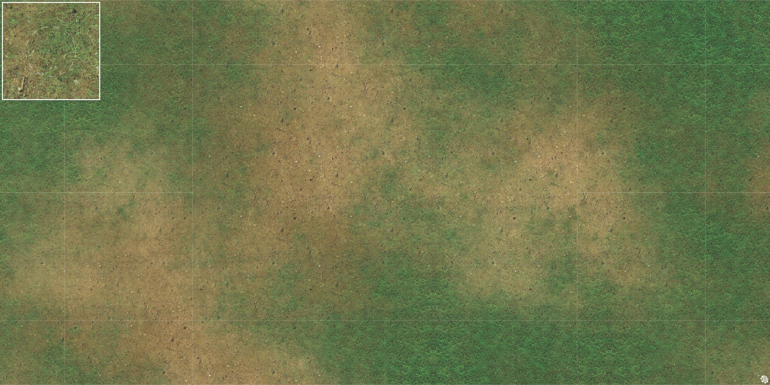 Mats by Mars: Grassy Spring Tabletop Wargaming Play Mat