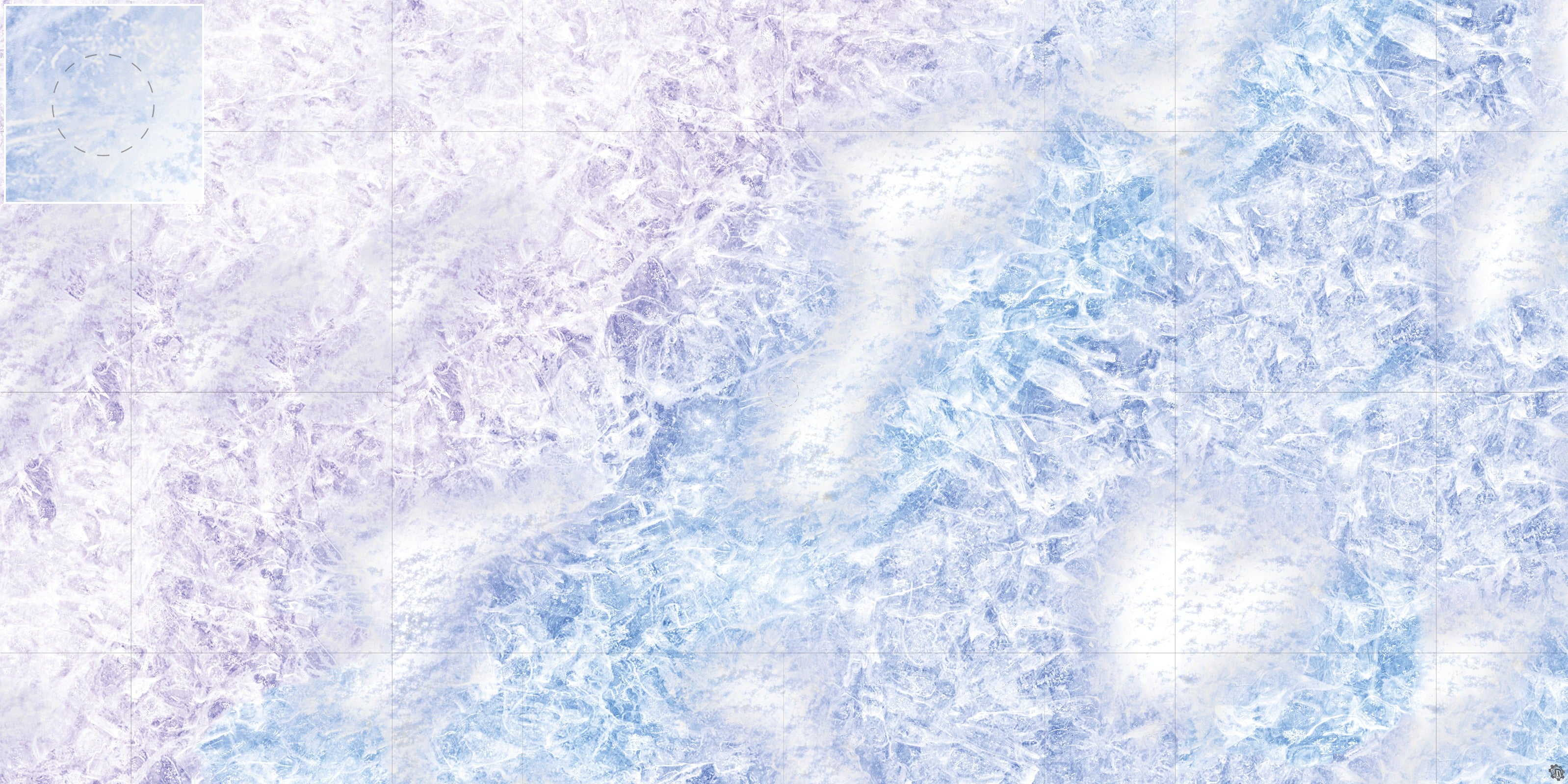 Mats by Mars: Frozen Lake Tabletop Wargaming Play Mat