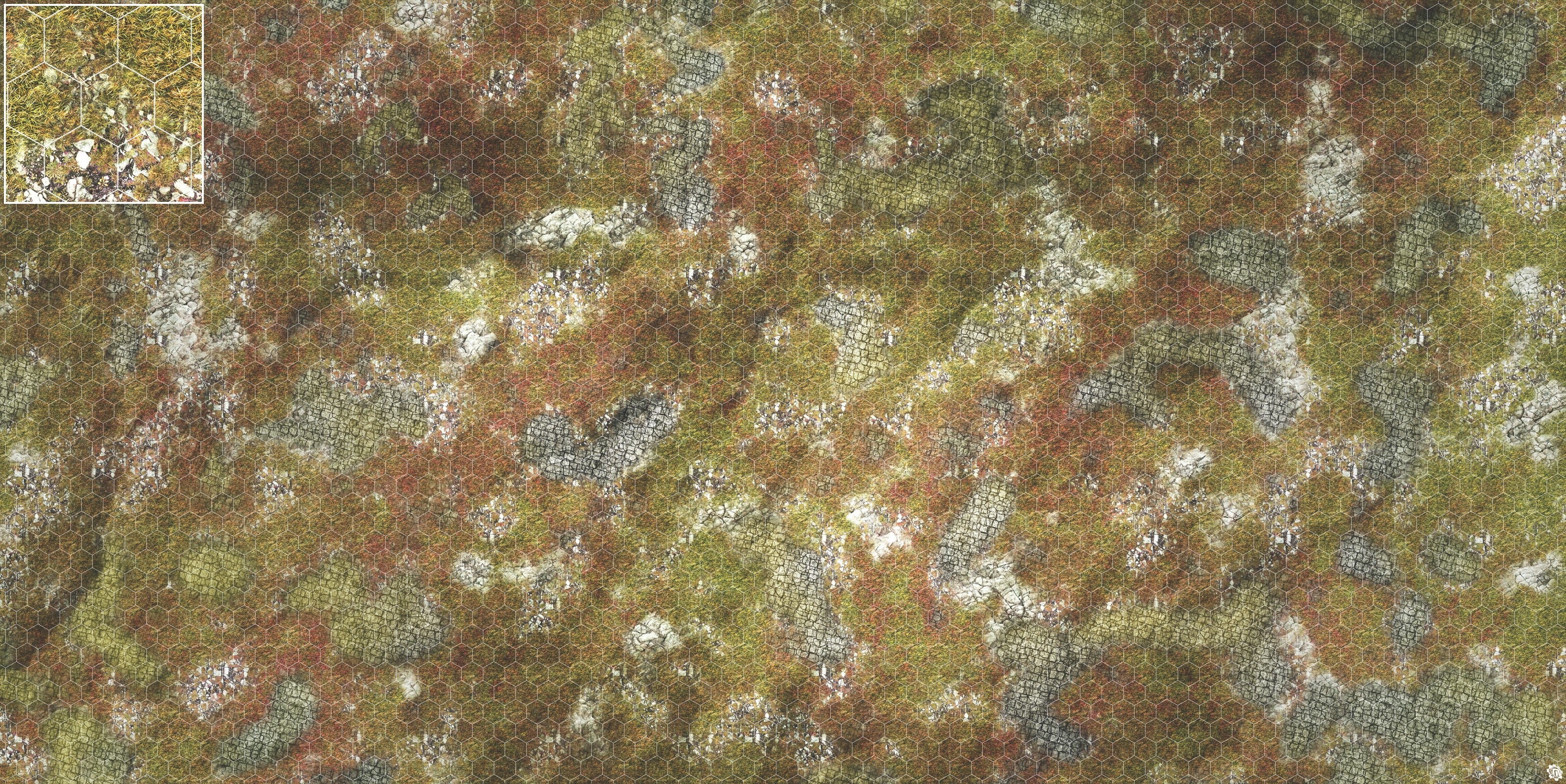 Mats by Mars: Abandoned City Tabletop Wargaming Play Mat