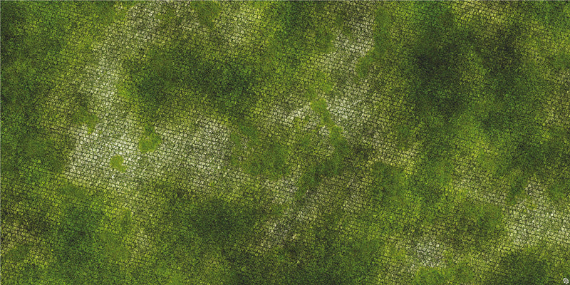 Mats by Mars: Overgrown Cobbles Tabletop Wargaming Play Mat