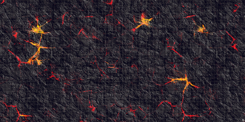 Mats by Mars: Molten Crust Tabletop Wargaming Play Mat