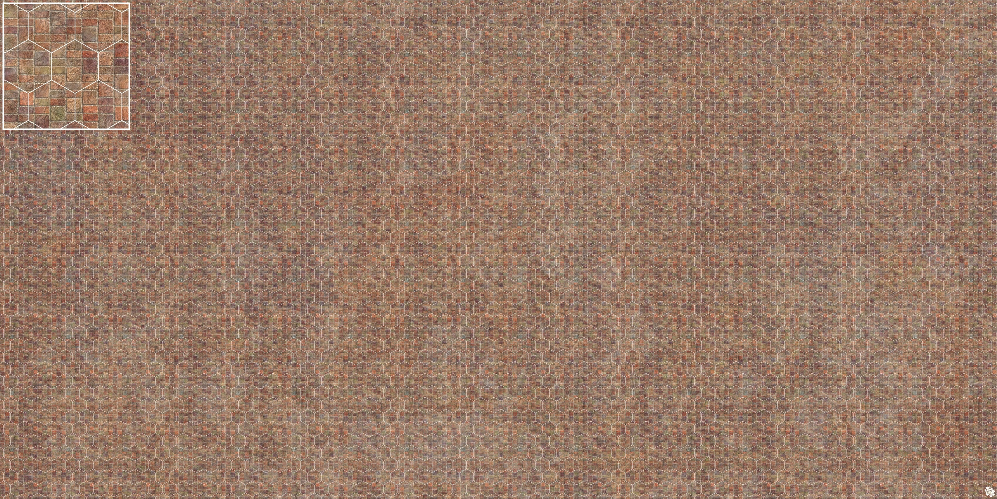 Mats by Mars: Sett in Stone (Red) Tabletop Wargaming Play Mat