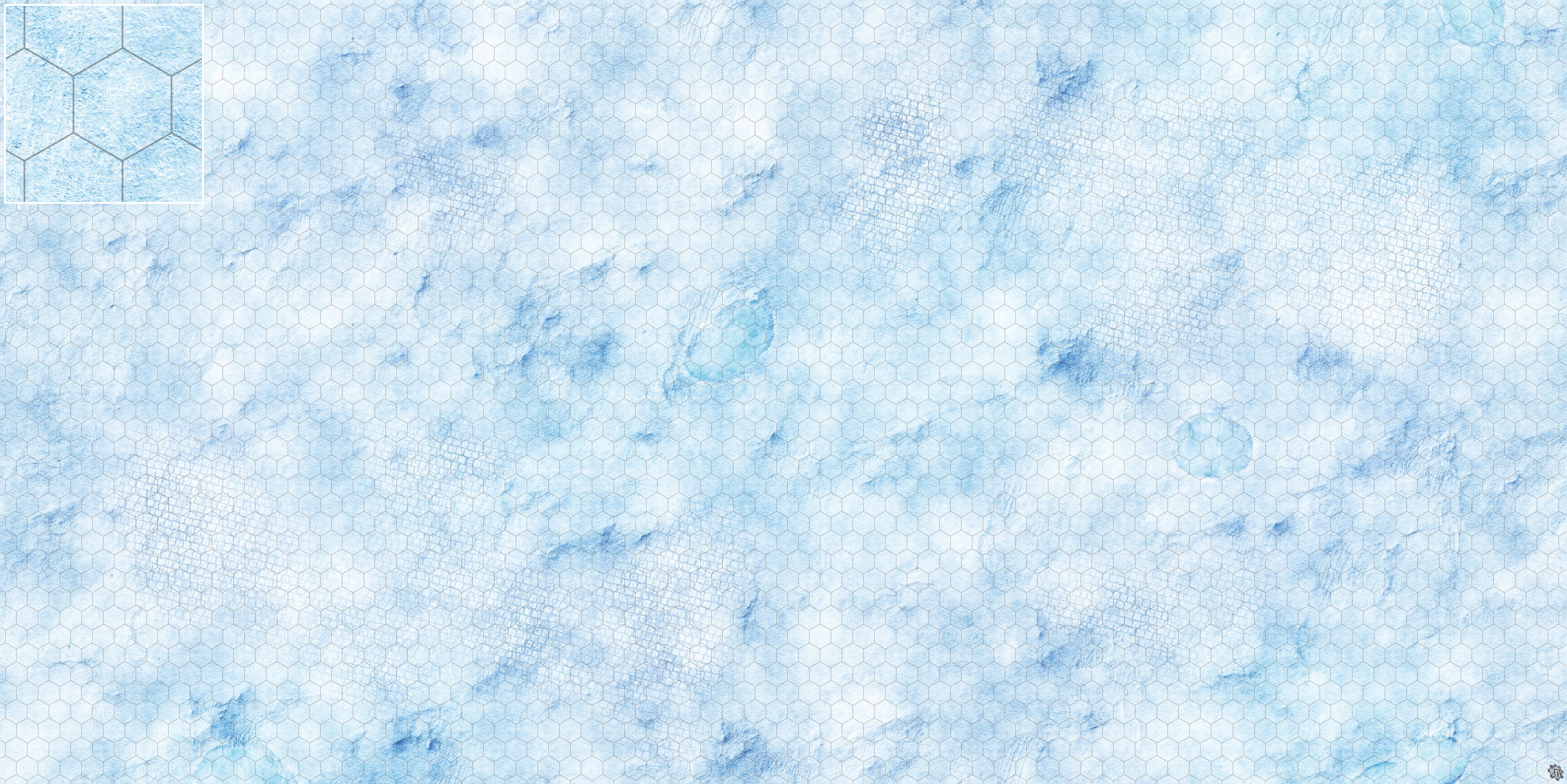 Mats by Mars: Frosty Cobbles Tabletop Wargaming Play Mat