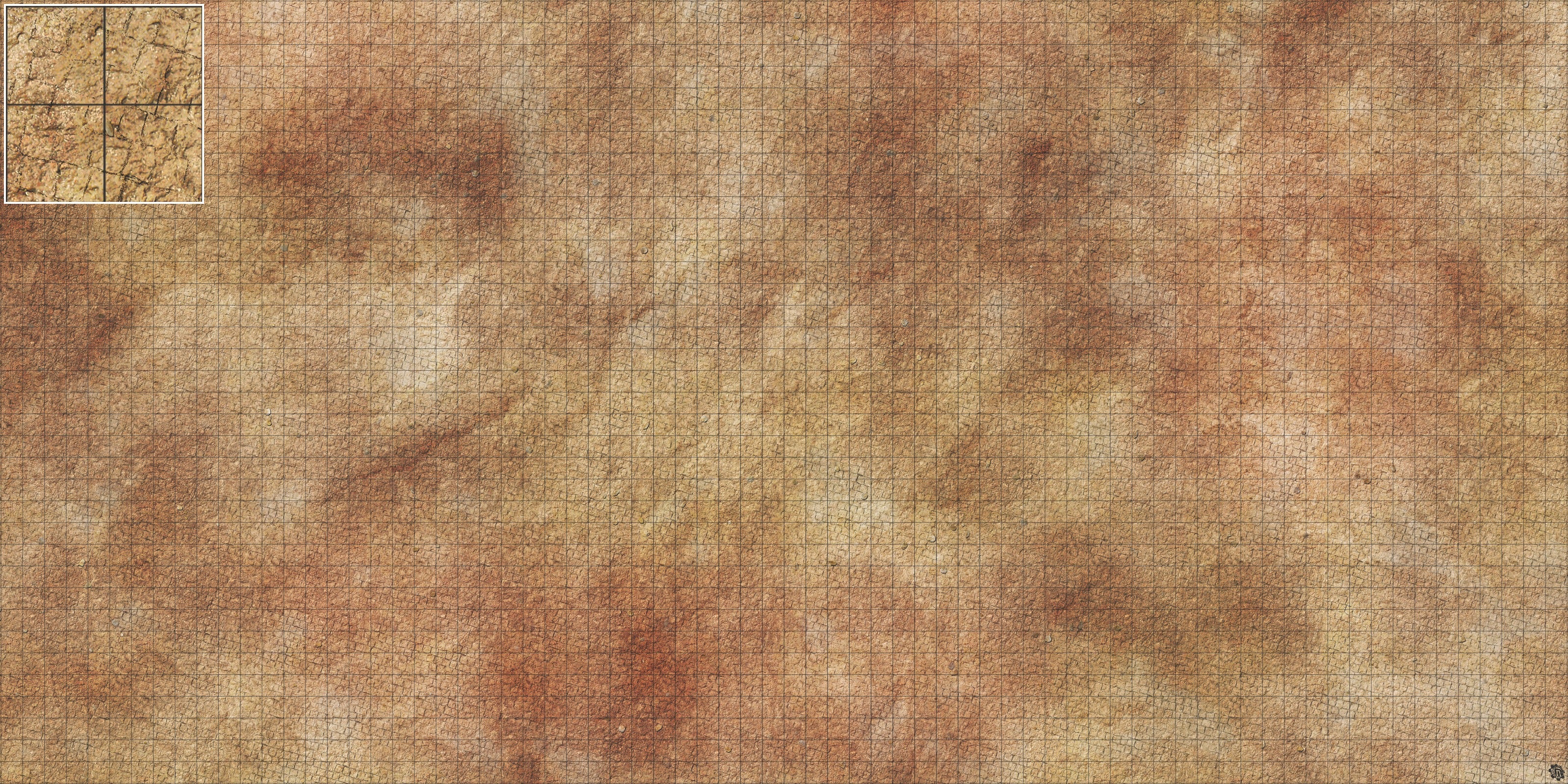 Mats by Mars: Sandy Cobbles Tabletop Wargaming Play Mat