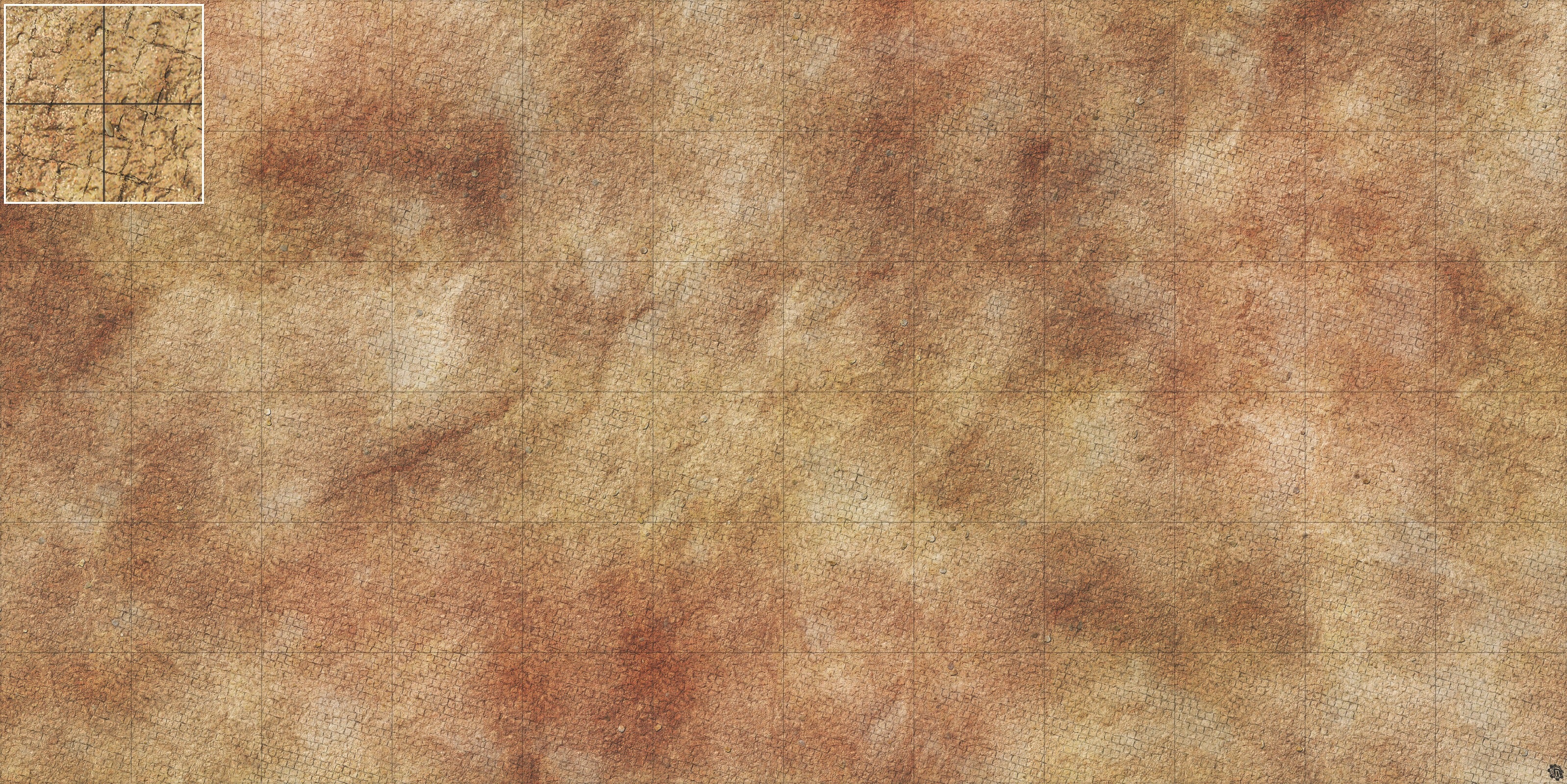 Mats by Mars: Sandy Cobbles Tabletop Wargaming Play Mat
