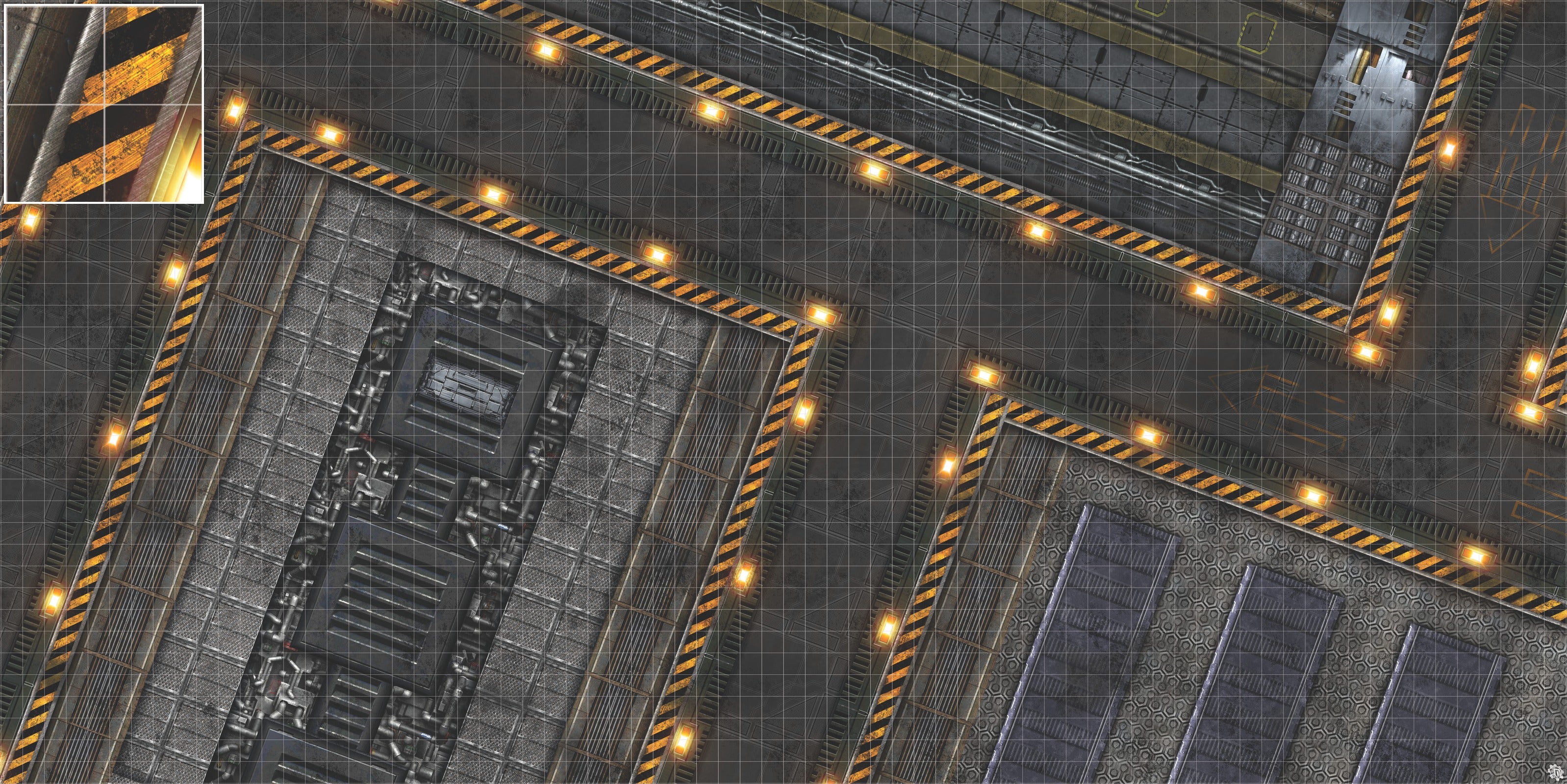 Mats by Mars: Factory Floor Tabletop Wargaming Play Mat