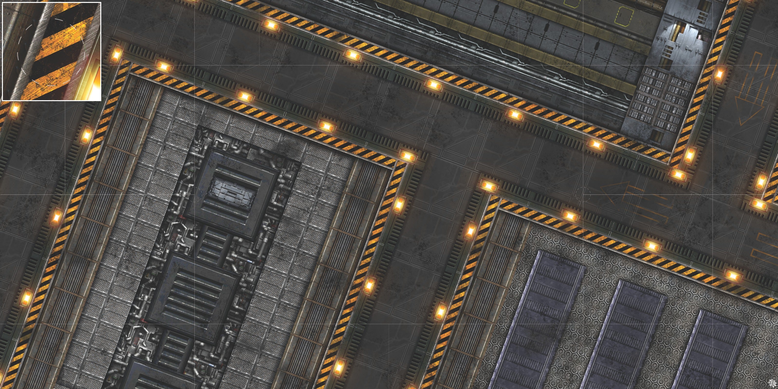 Mats by Mars: Factory Floor Tabletop Wargaming Play Mat