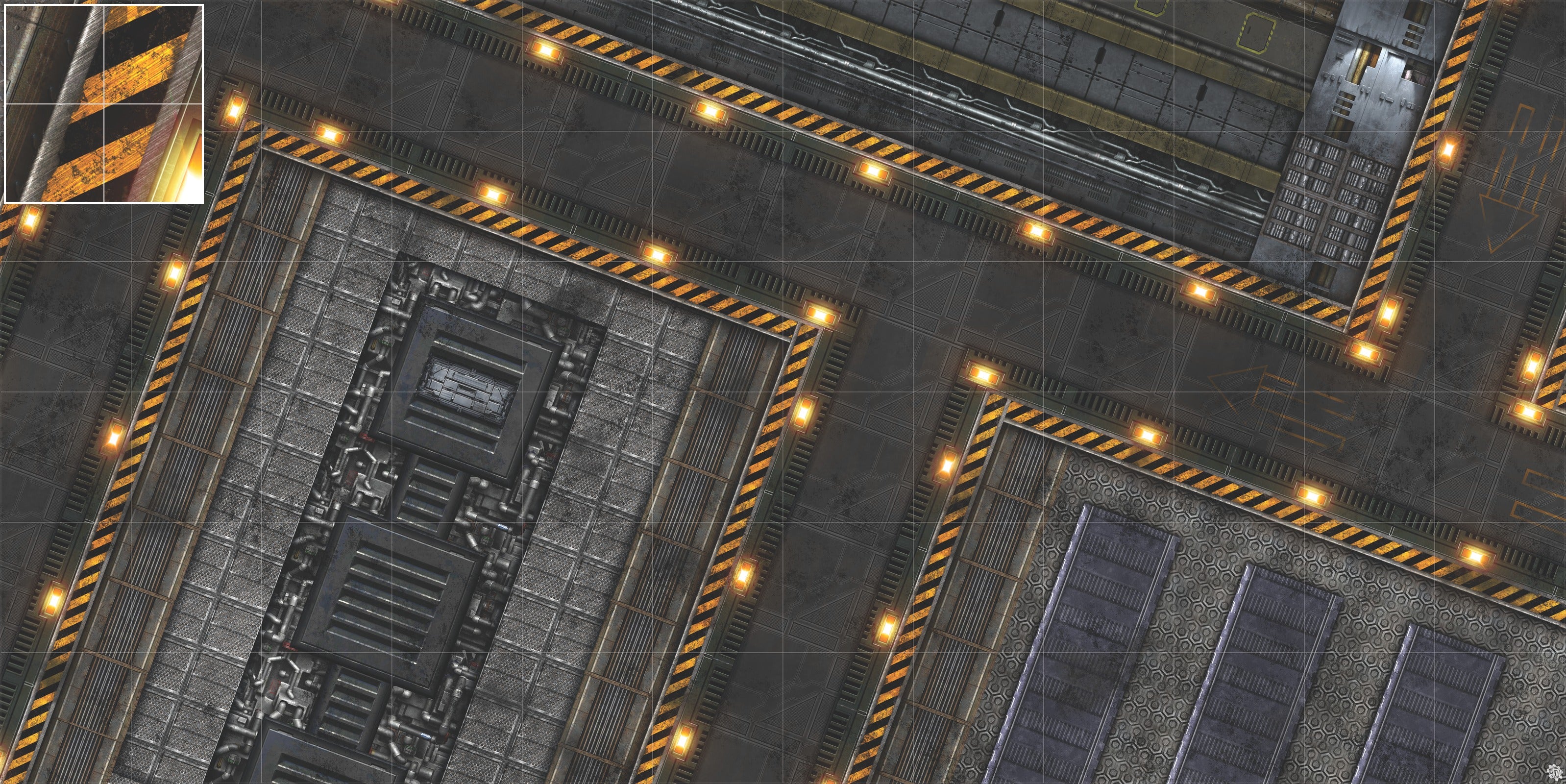 Mats by Mars: Factory Floor Tabletop Wargaming Play Mat