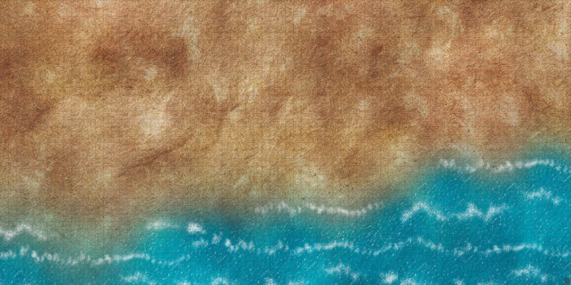 Mats by Mars: Treasure Beach Tabletop Wargaming Play Mat