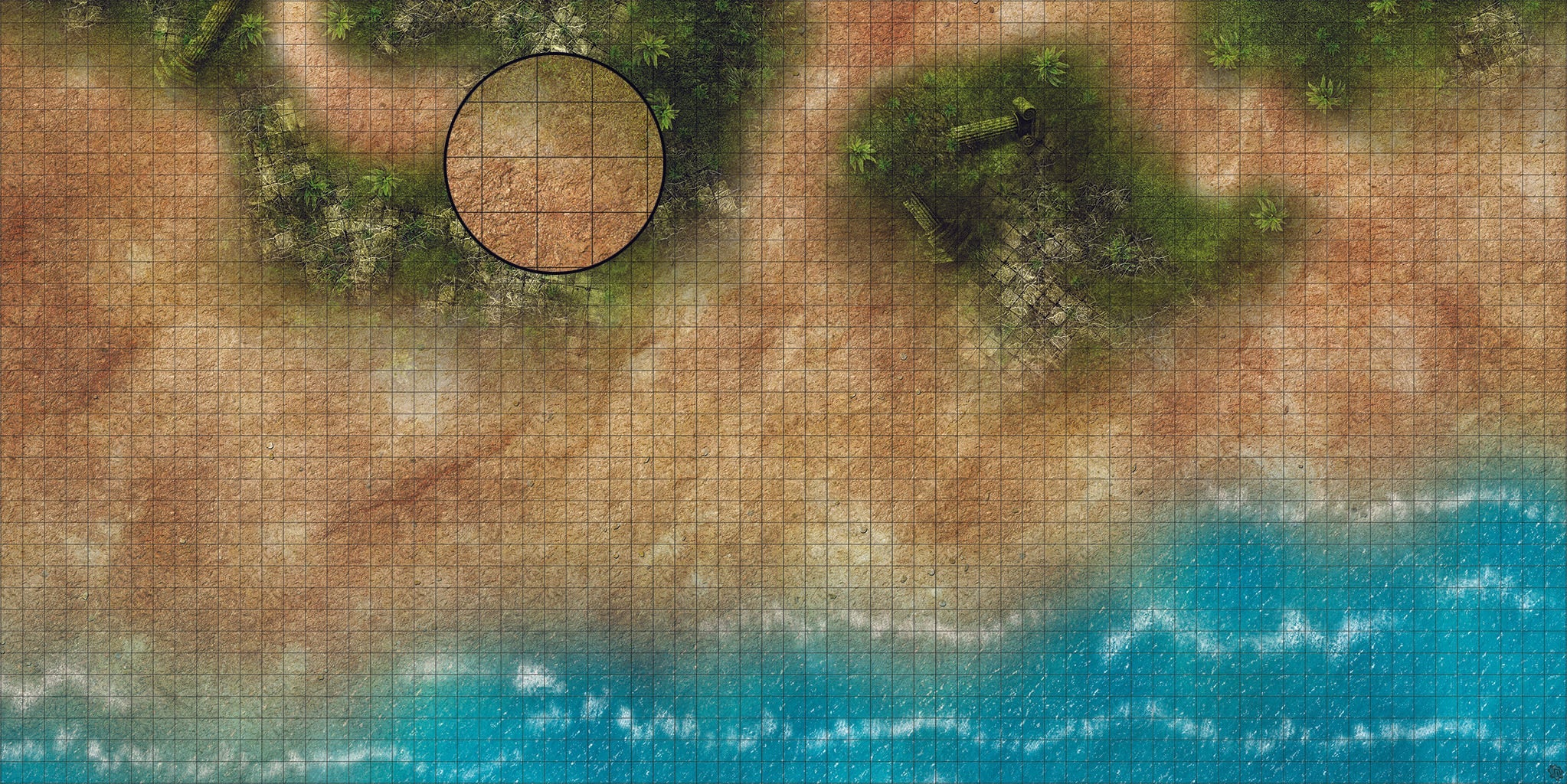 Mats by Mars: Jungle Treasure Tabletop Wargaming Play Mat