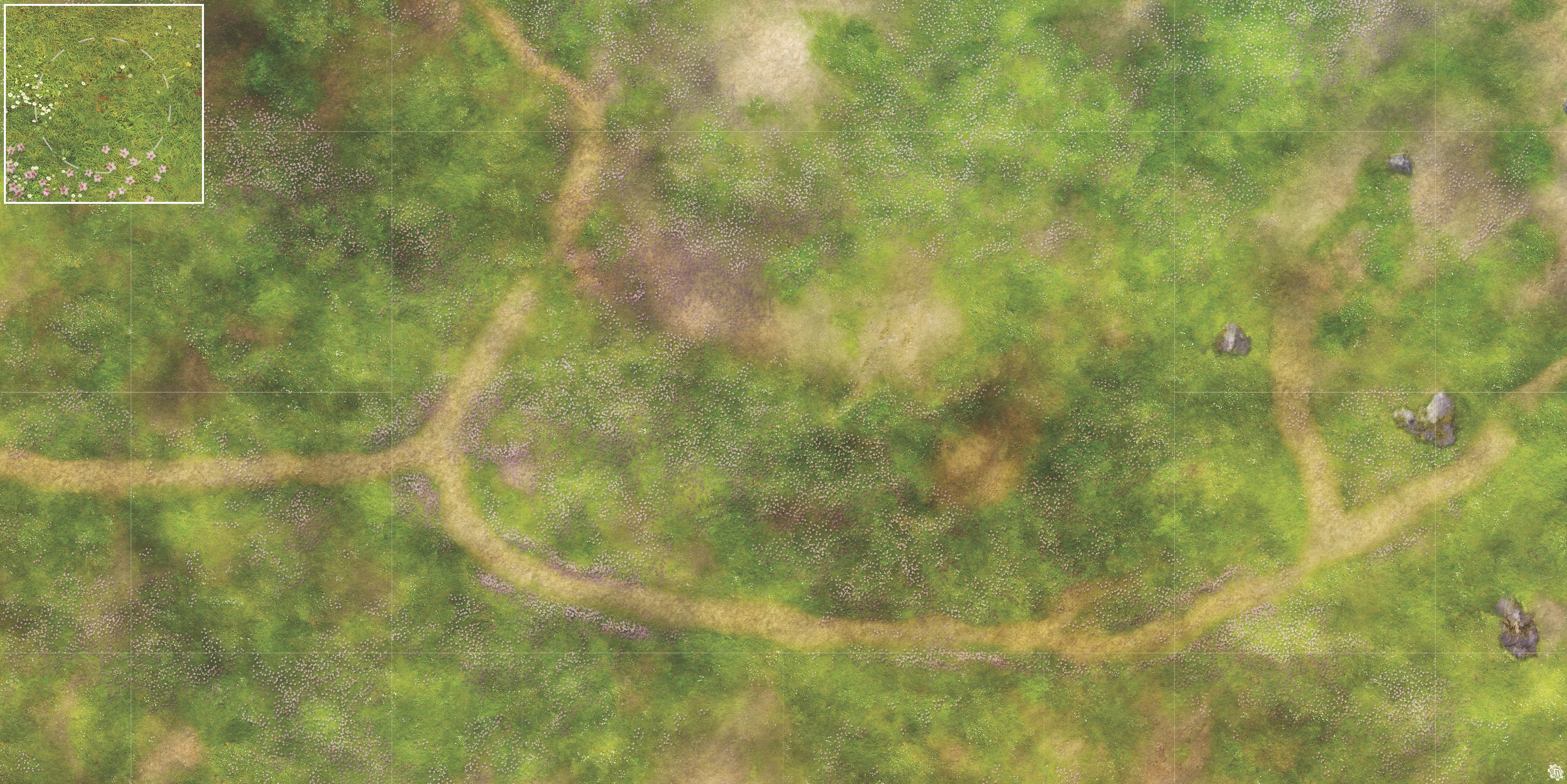 Mats by Mars: Cherry Blossom Crossroads Tabletop Wargaming Play Mat