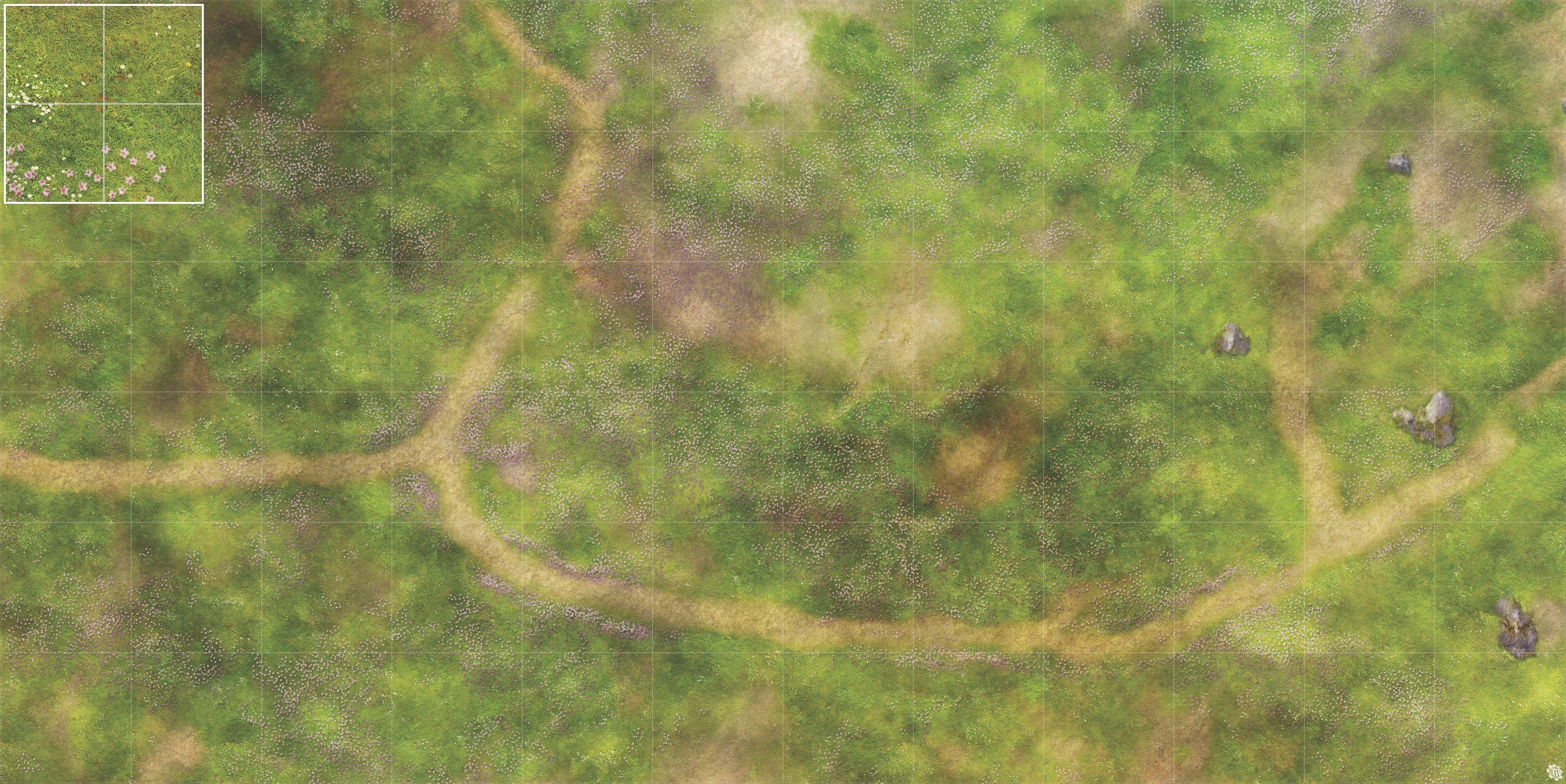 Mats by Mars: Cherry Blossom Crossroads Tabletop Wargaming Play Mat