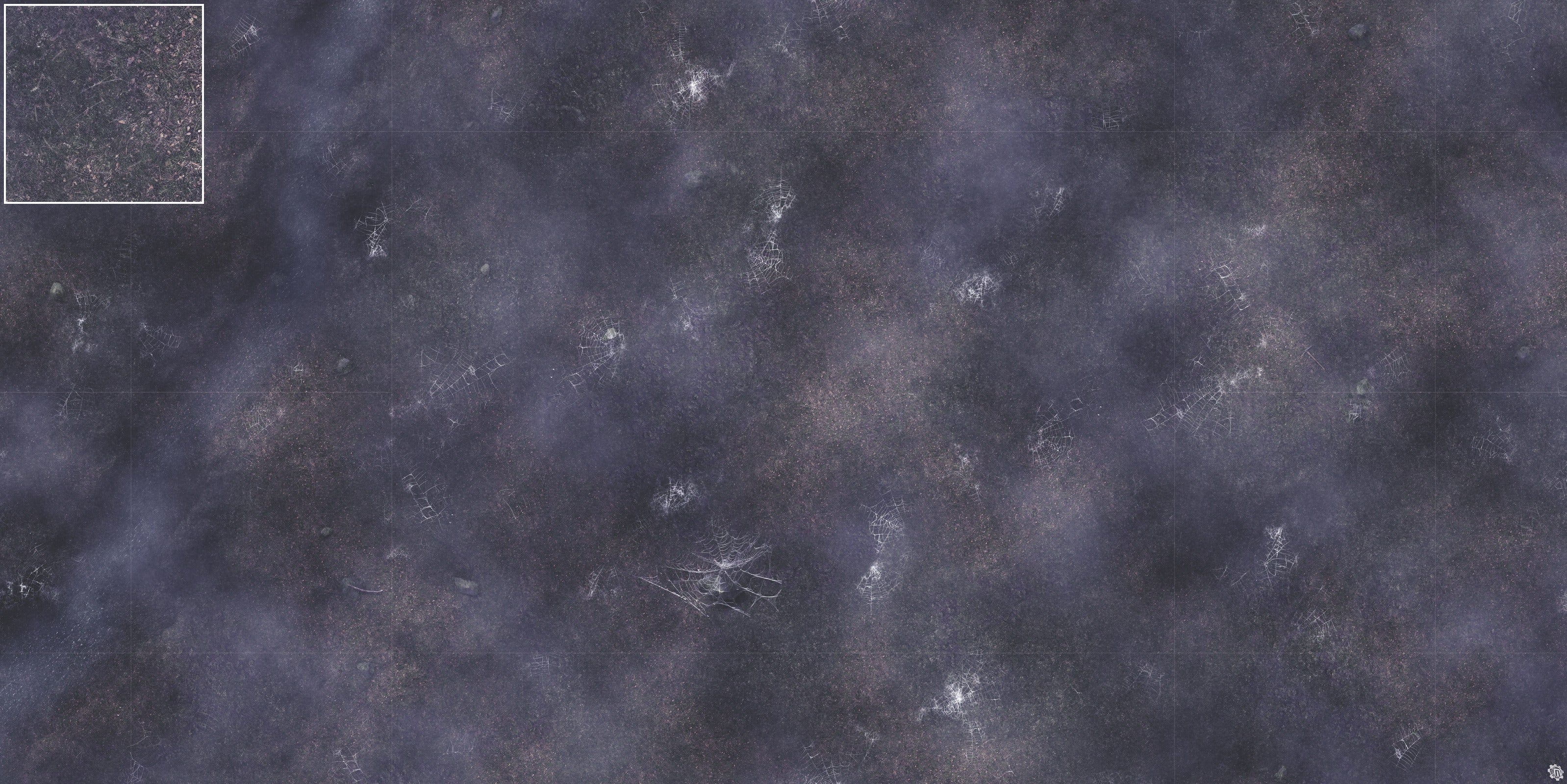 Mats by Mars: Moonlight Cobwebs Tabletop Wargaming Play Mat