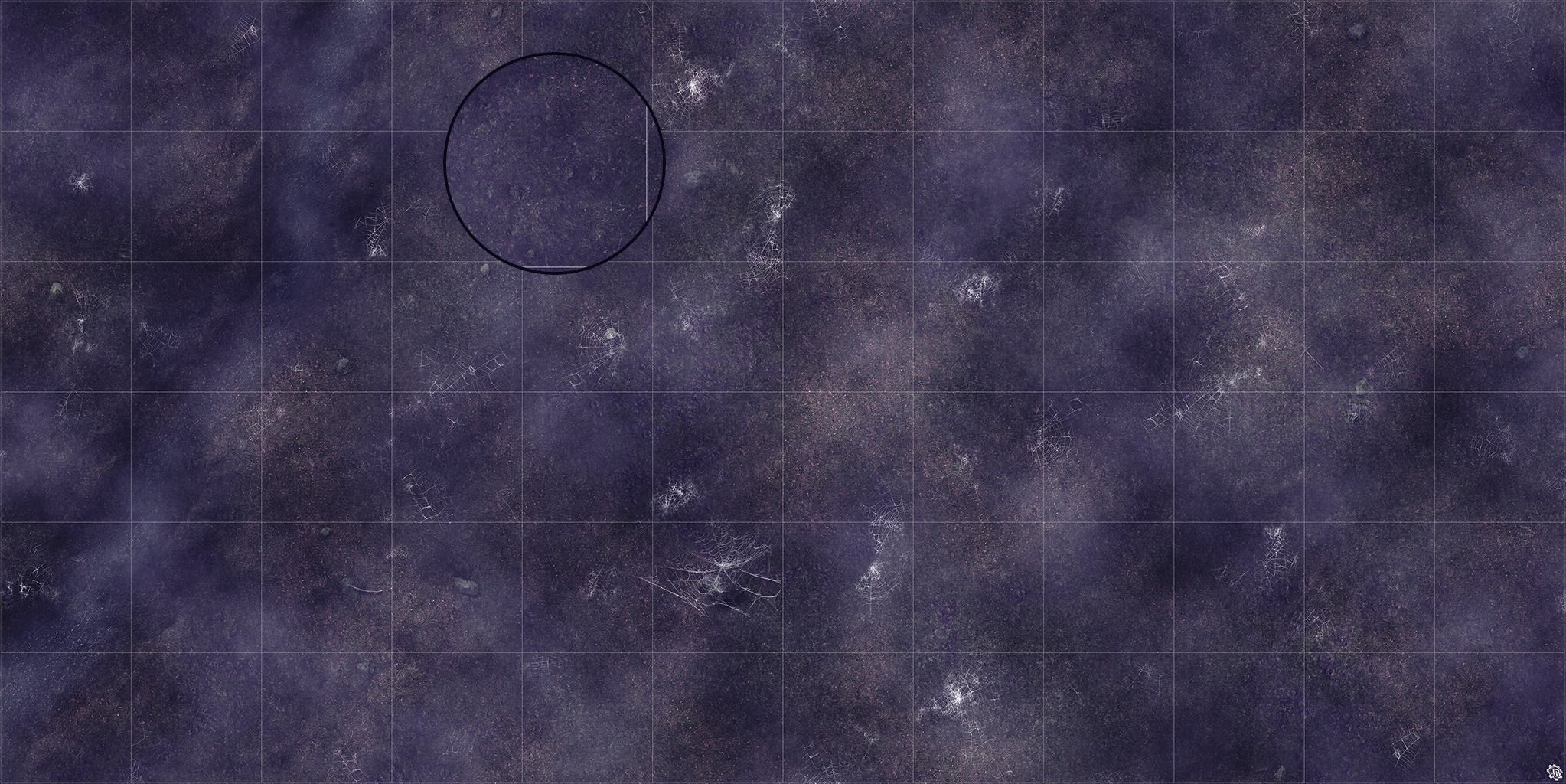 Mats by Mars: Moonlight Cobwebs Tabletop Wargaming Play Mat