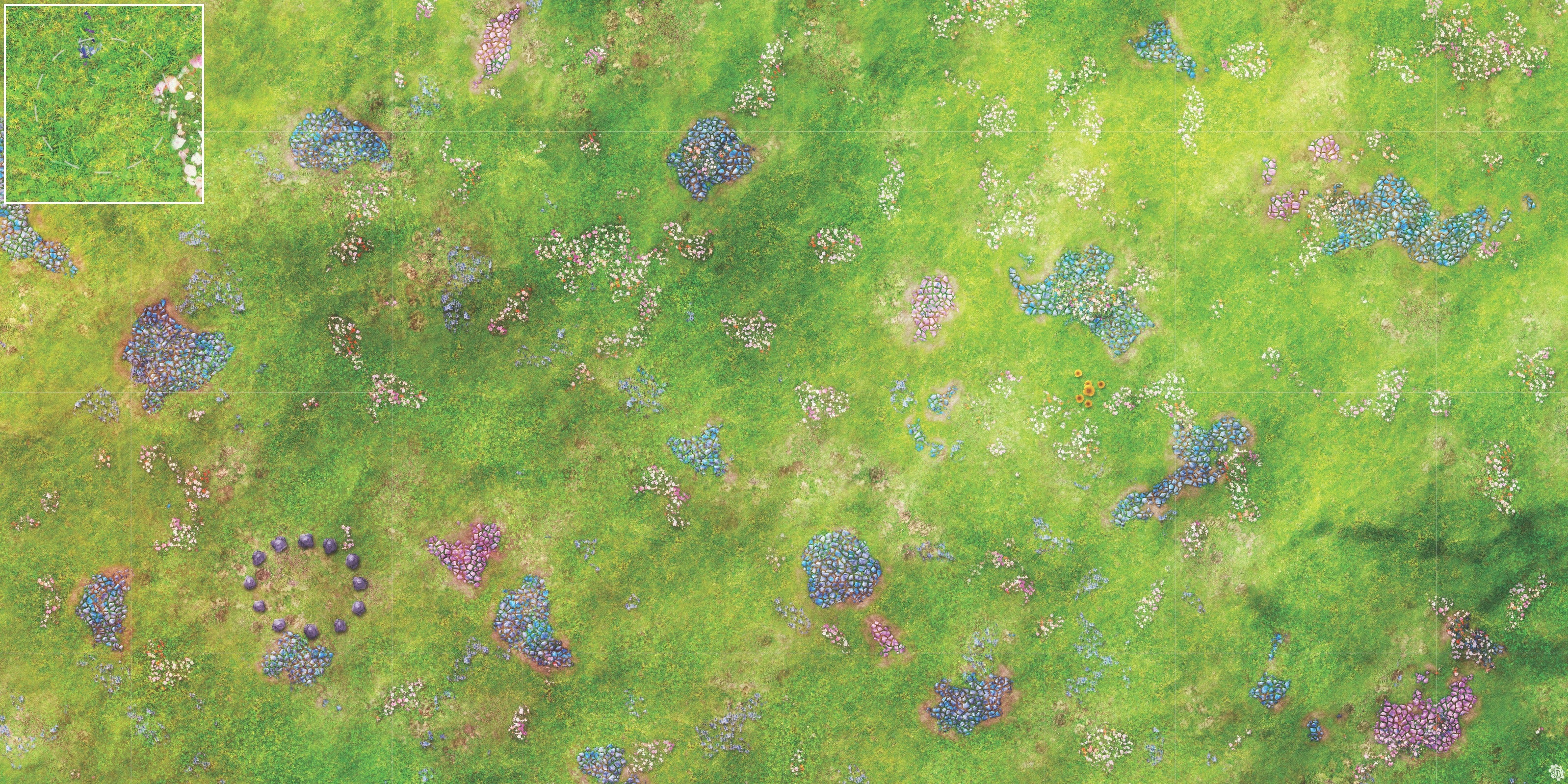 Mats by Mars: Faewild Fields Tabletop Wargaming Play Mat