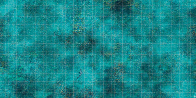 Mats by Mars: Coral Cove Tabletop Wargaming Play Mat