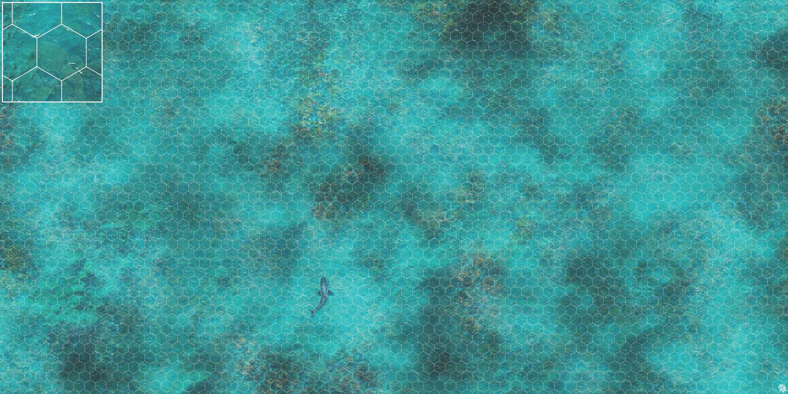 Mats by Mars: Coral Cove Tabletop Wargaming Play Mat