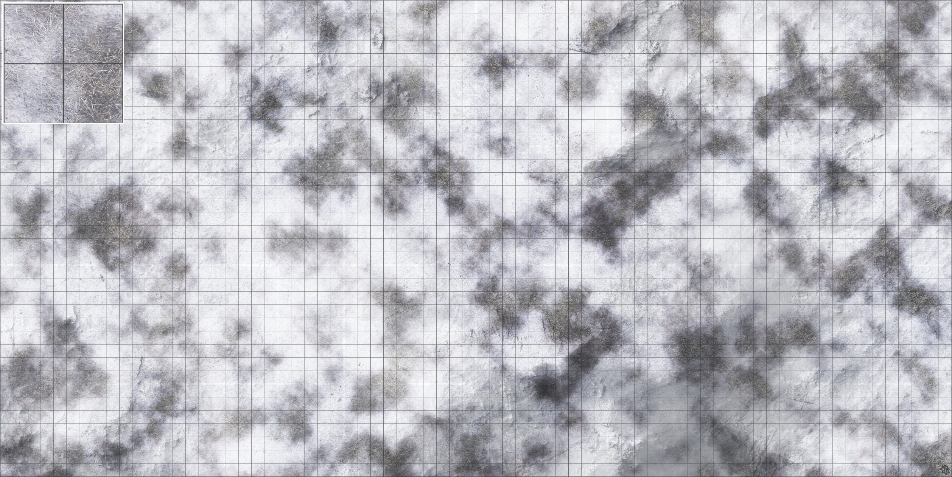 Mats by Mars: Frozen Wasteland Tabletop Wargaming Play Mat