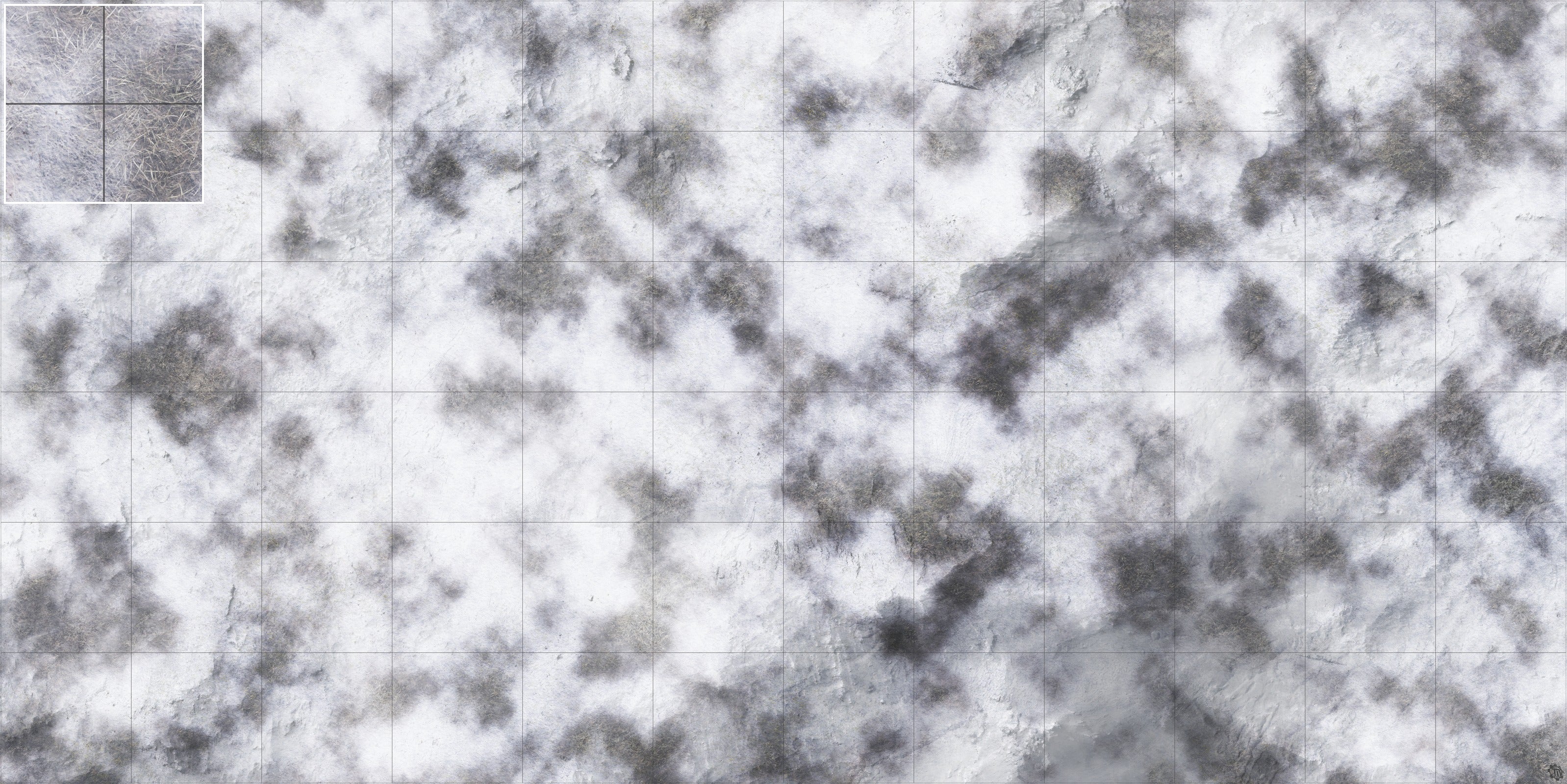 Mats by Mars: Frozen Wasteland Tabletop Wargaming Play Mat