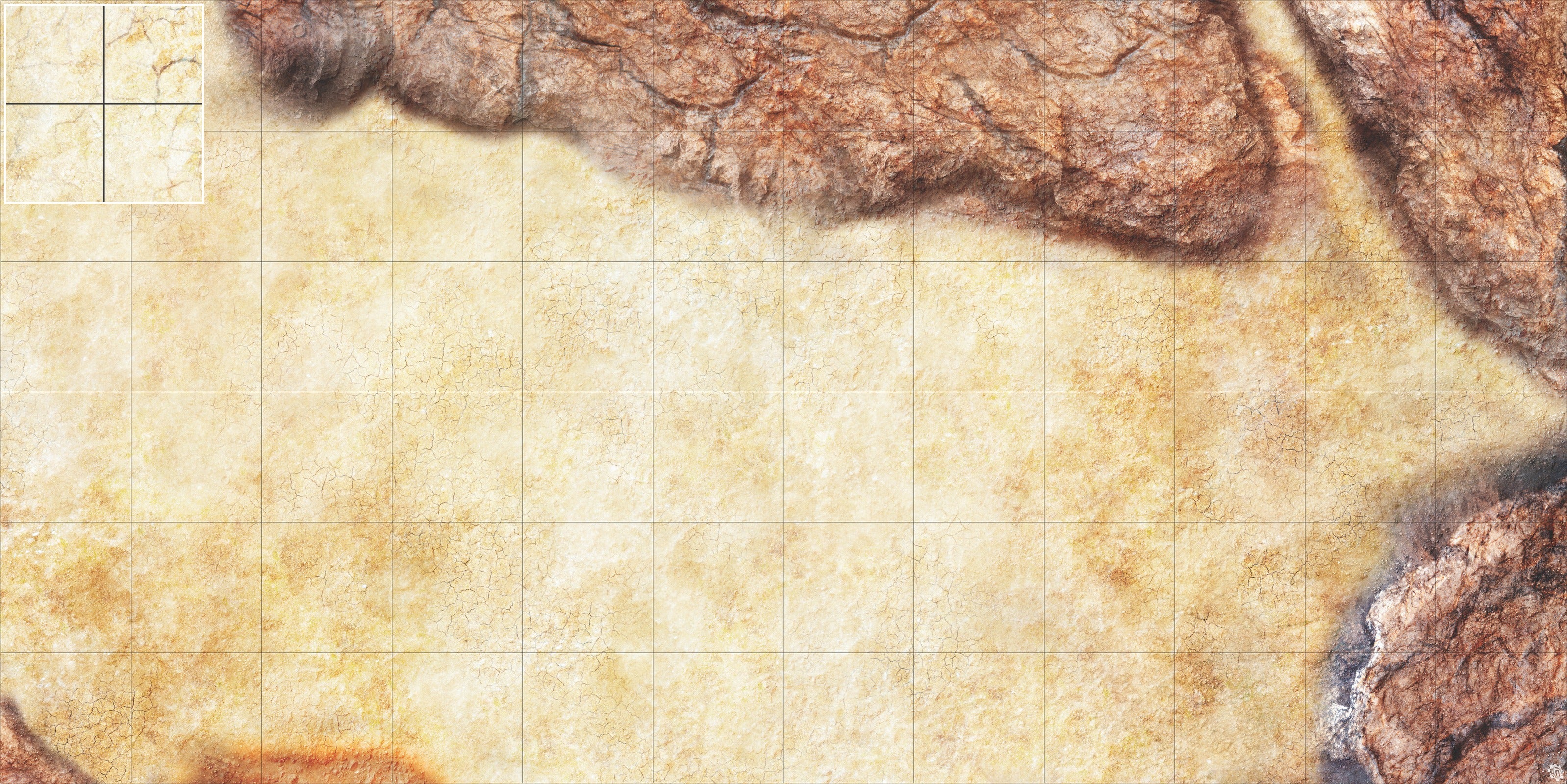 Mats by Mars: Desert Canyon Tabletop Wargaming Play Mat