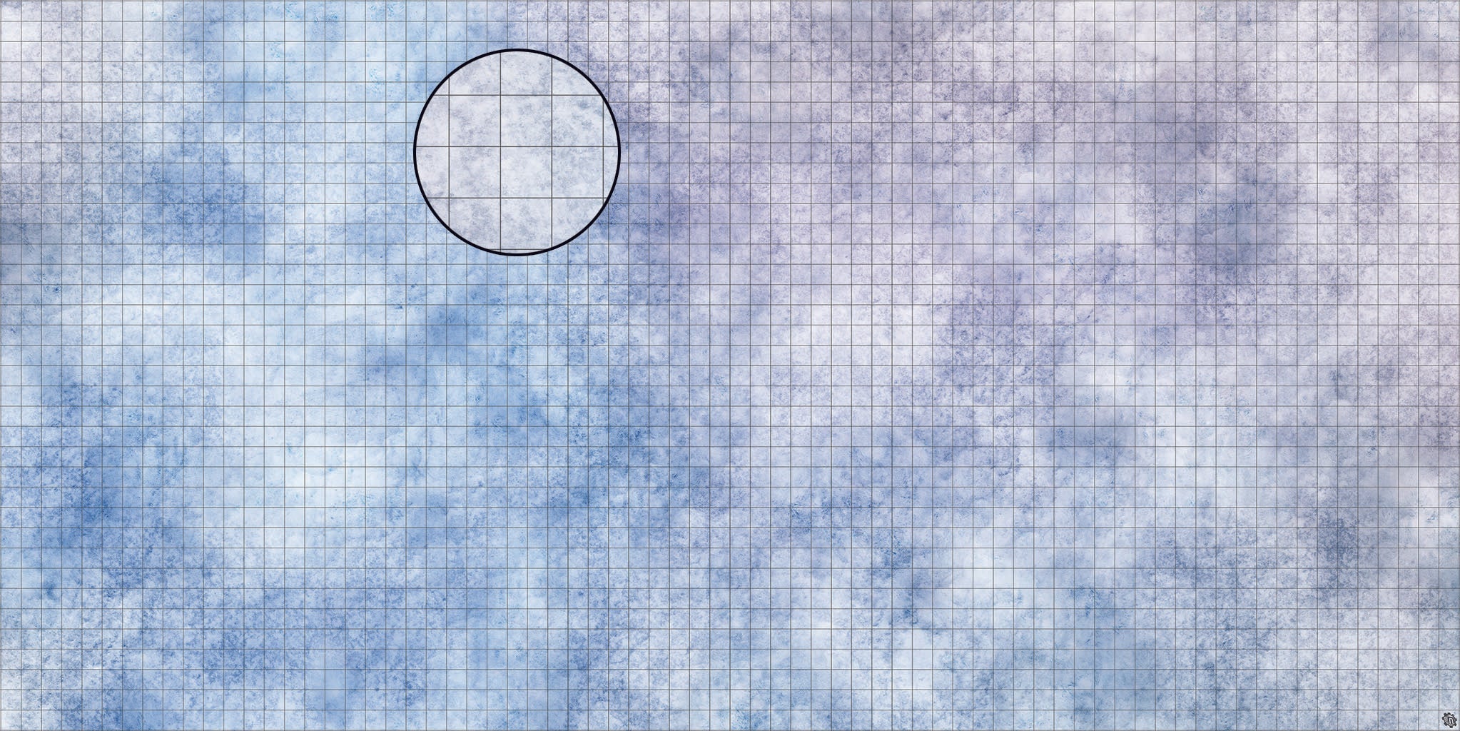 Mats by Mars: Glacial Plain Tabletop Wargaming Play Mat